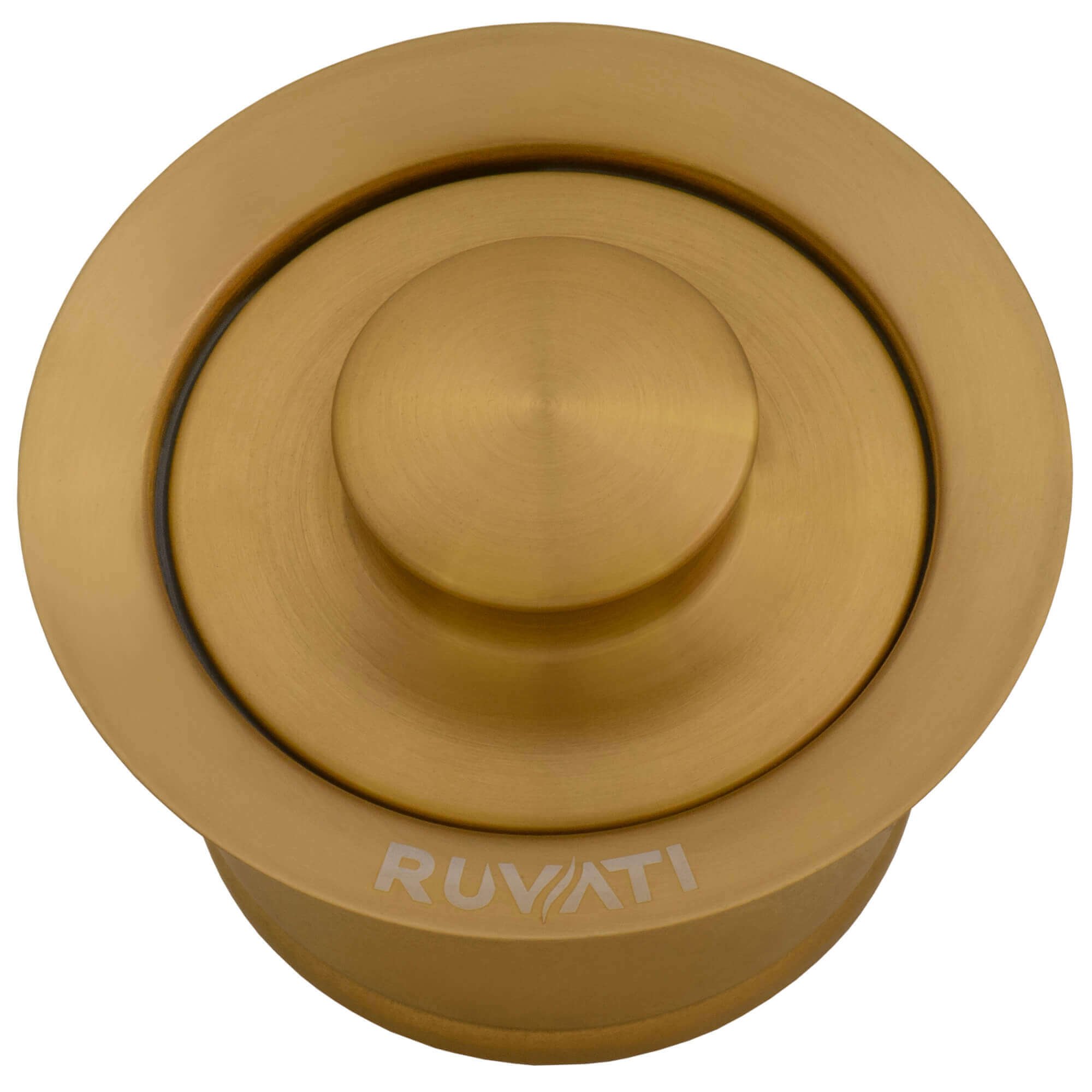 Alternative View of Ruvati Extended Garbage Disposal Flange Drain with Deep Basket and Stopper, Brushed Gold Satin Brass, Stainless Steel, Matte Gold Brass Tone, RVA1052GG