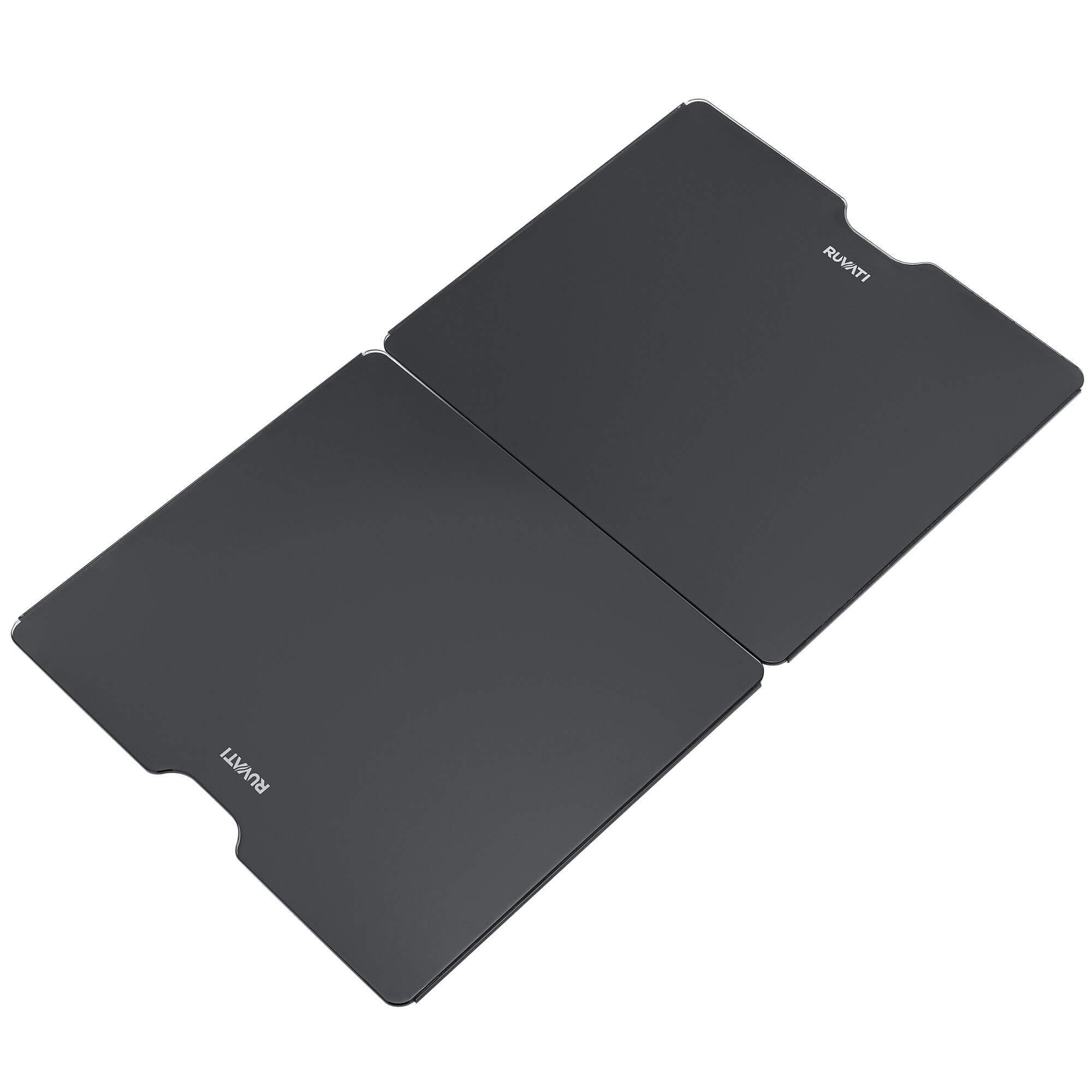 Ruvati LedgeFit 2-Piece Black Glass Cutting Board and Sink Cover Set for Ruvati Workstation Sinks 17 x 15 inch, RVA1206GBB