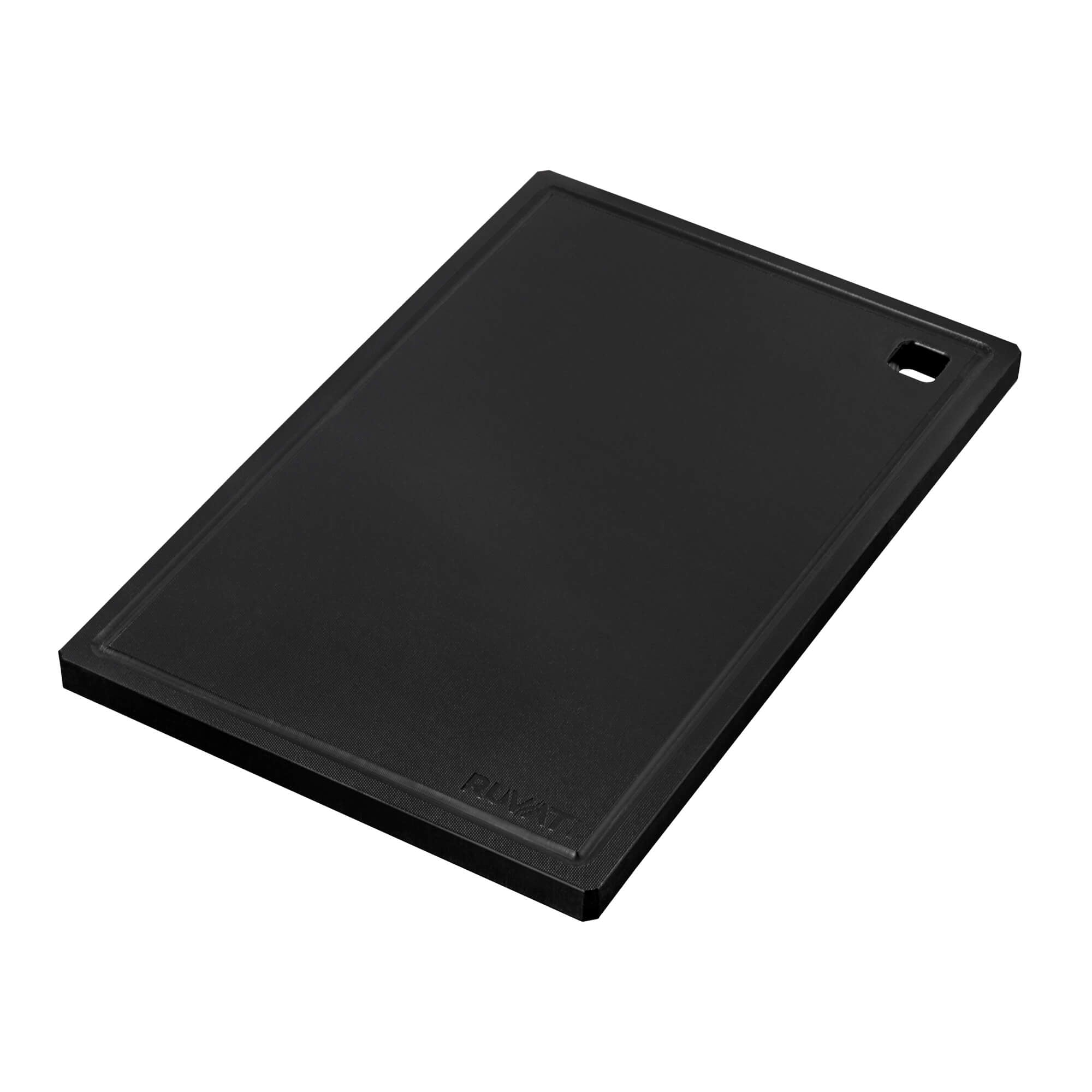 Alternate Image for Ruvati 17 x 11 inch Black Resin Thick Replacement Cutting Board for Ruvati Workstation Sinks, RVA1217BLK