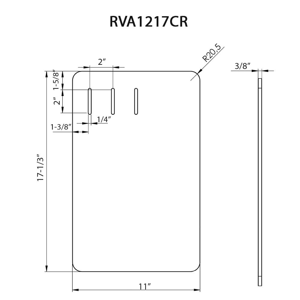 Alternate Image for Ruvati LedgeFit 17 x 11 inch Textured Concrete Finish Cutting Board for Ruvati LedgeFit Workstation Sinks, Composite, RVA1217CR