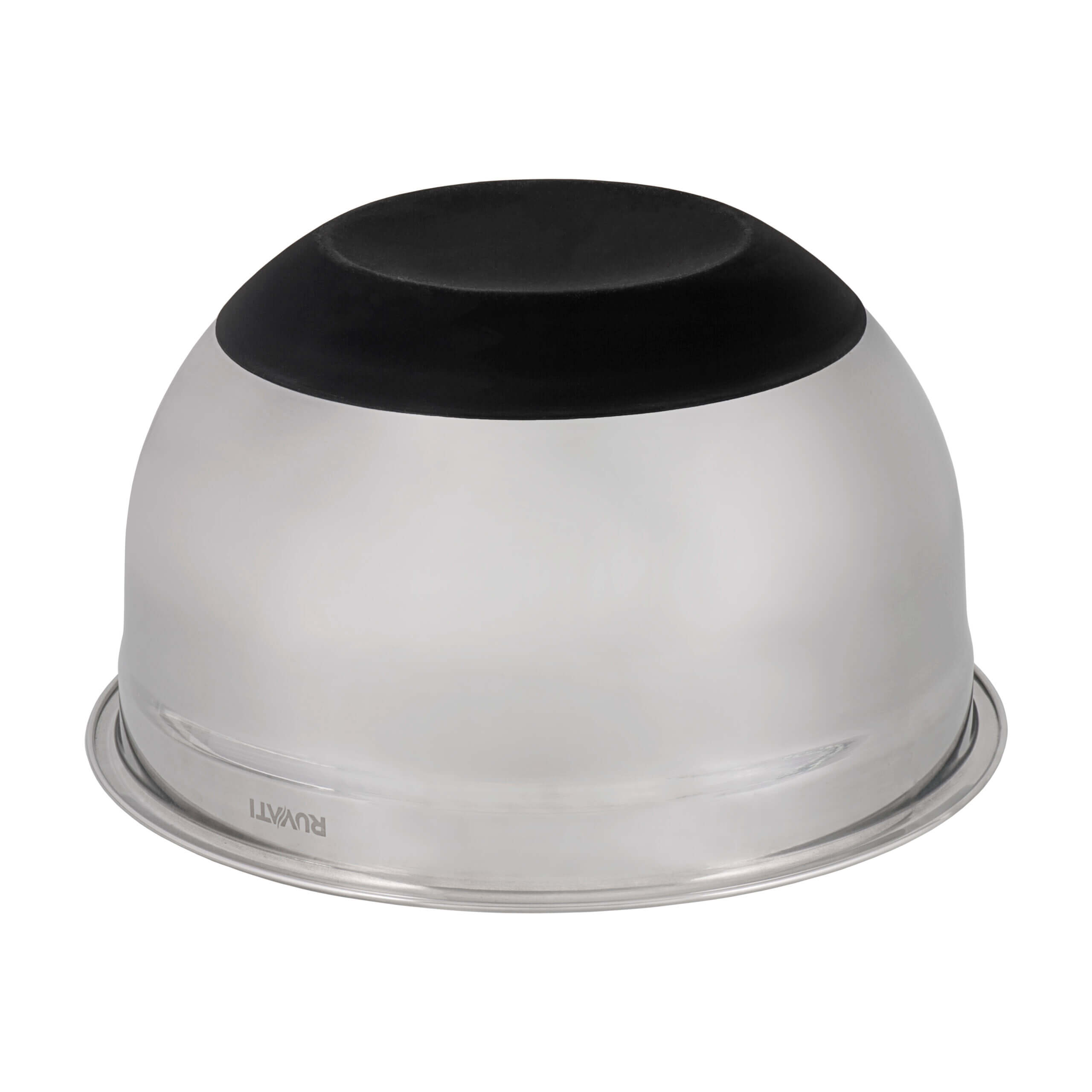 Alternate Image for Ruvati LedgeFit Mixing Bowl and Colander with Black Composite Platform (complete set) for Workstation Sinks, Solid Composite / Stainless Steel, Matte Black, RVA1288BWC