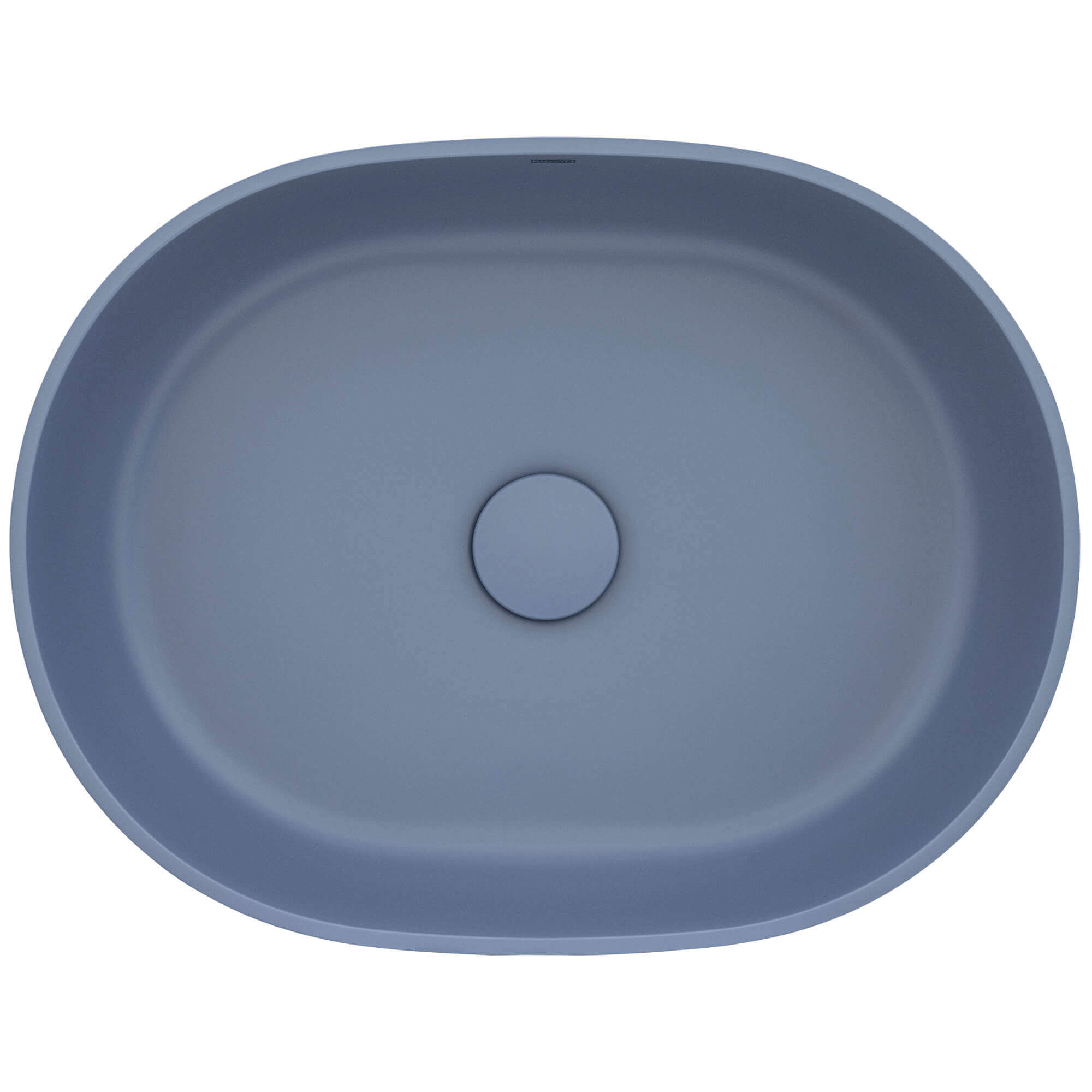 Alternate Image for Ruvati Canali 19-inch Pacific Blue epiStone Solid Surface Modern Bathroom Vessel Sink, RVB2119LE