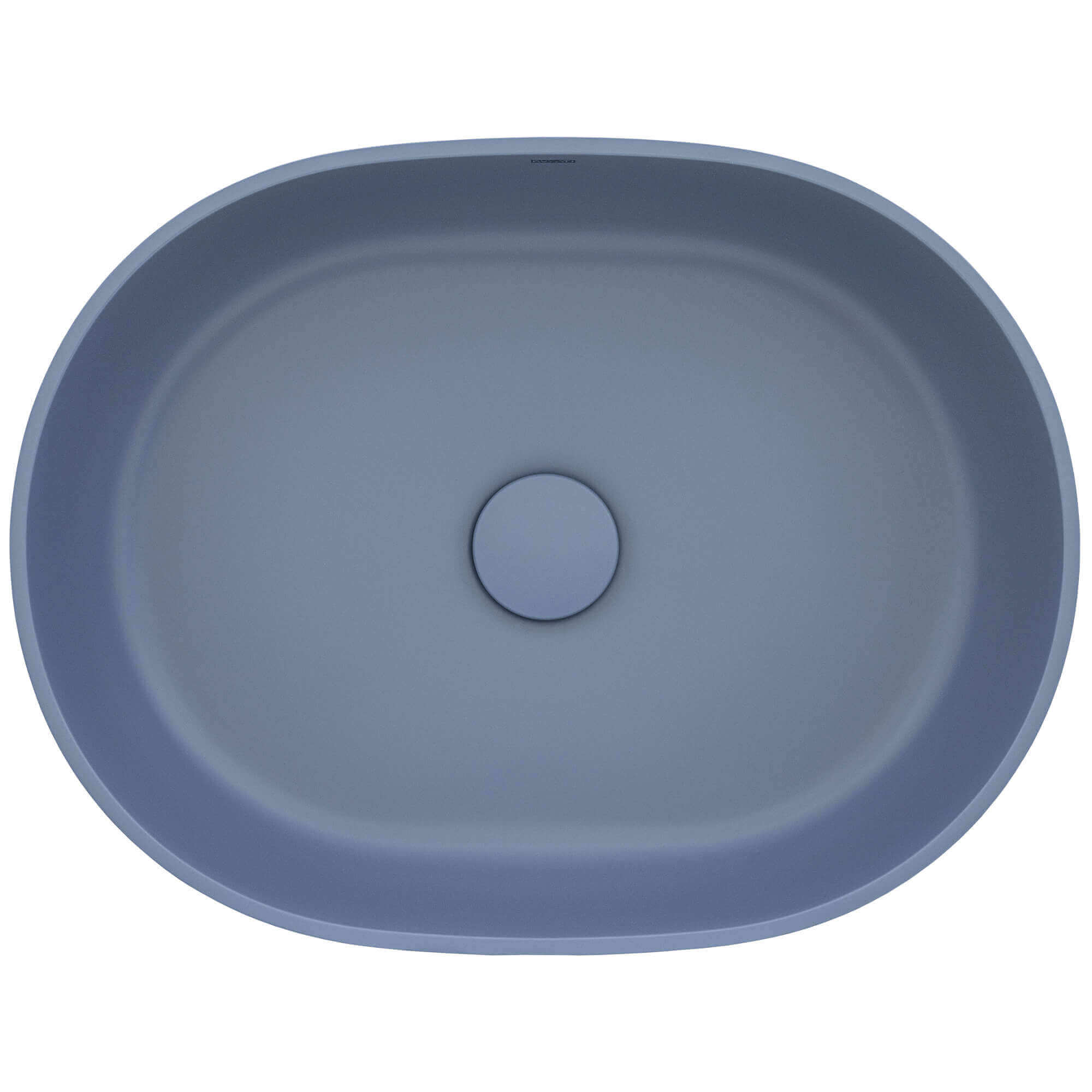 Alternate Image for Ruvati Canali 19-inch Pacific Blue epiStone Solid Surface Modern Bathroom Vessel Sink, RVB2119LE