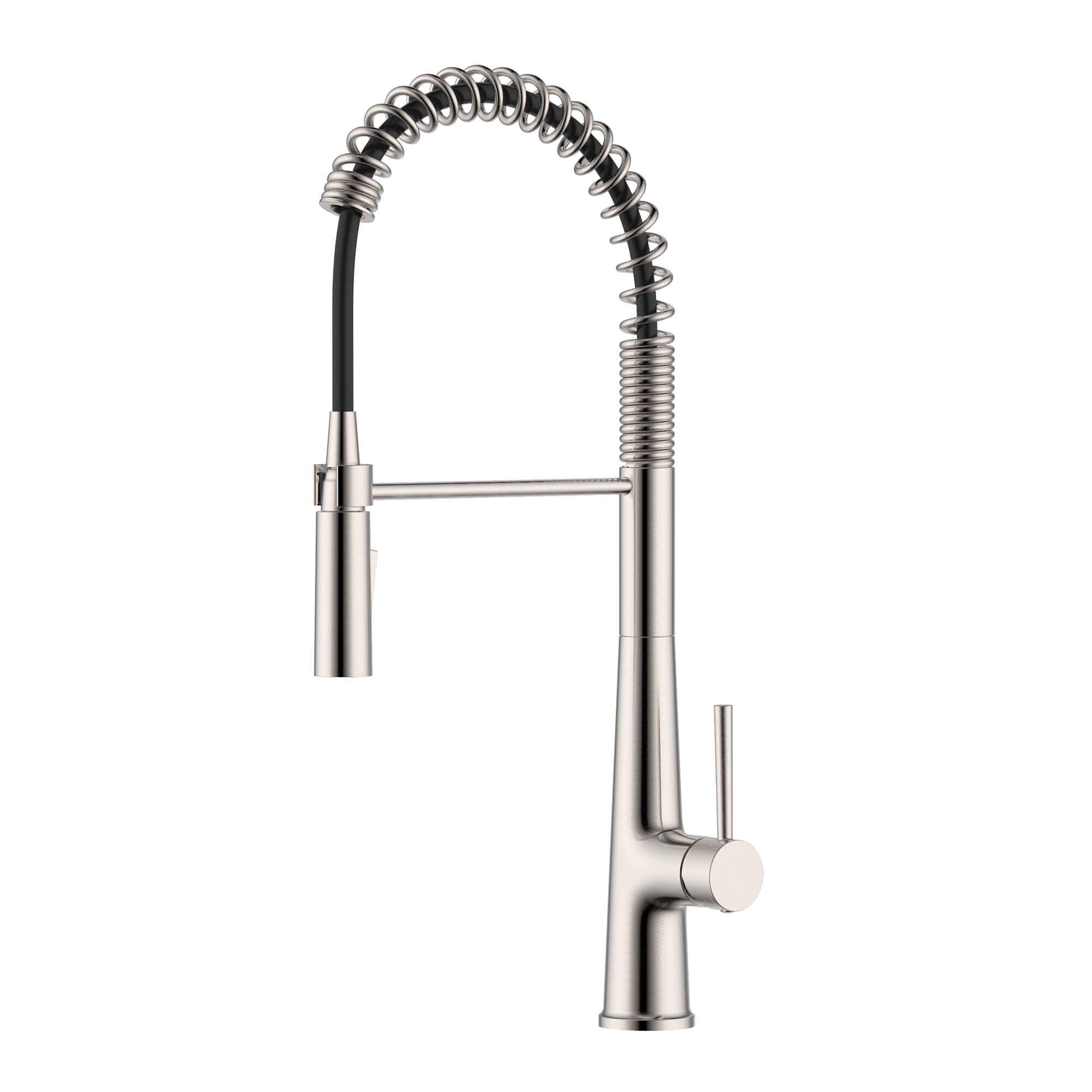 Ruvati Seneca Pull Down Pre-Rinse Kitchen Faucet, Stainless Steel, Single Lever, RVF1232BN Product Image