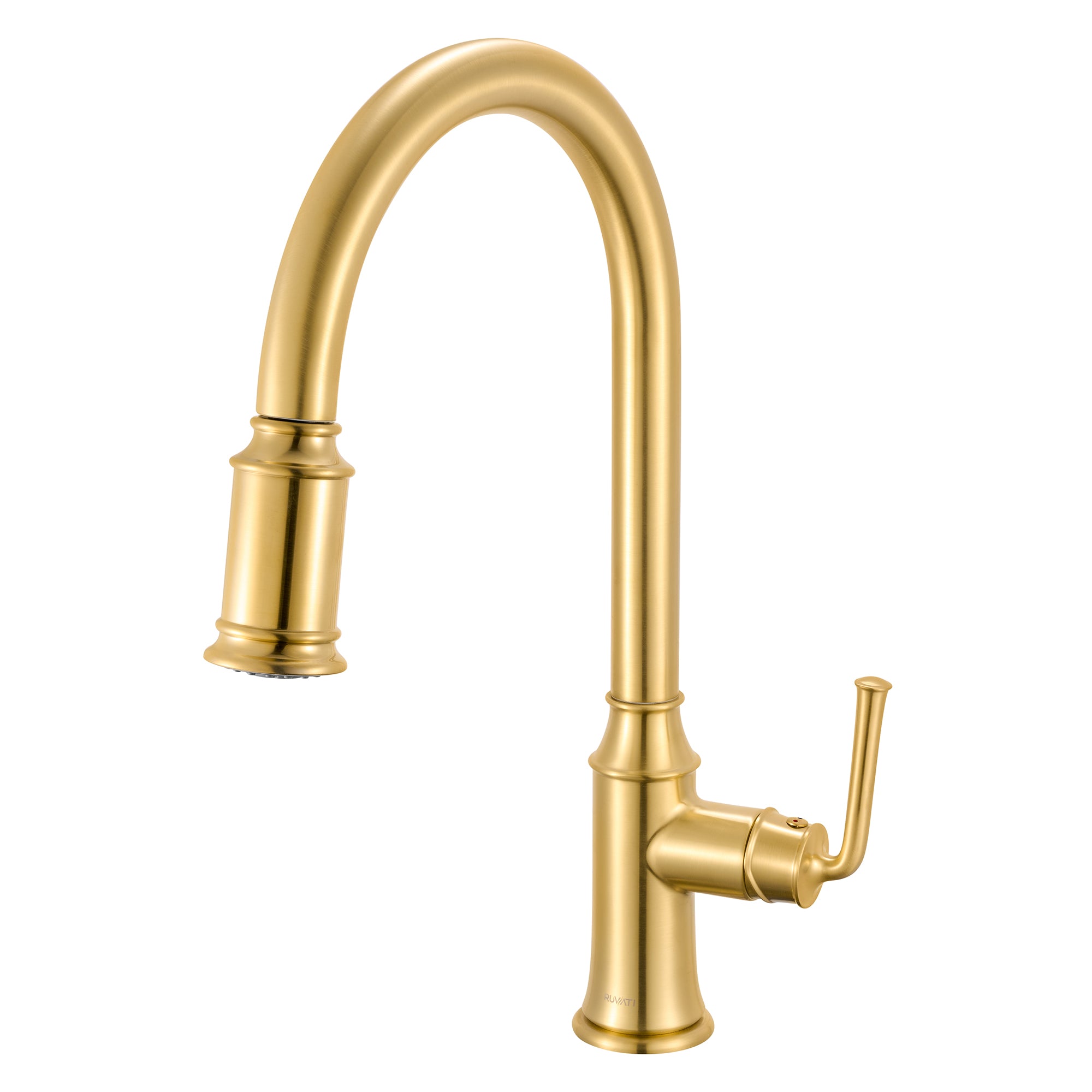 Ruvati Simoni Pull Down Kitchen Faucet, Brushed Gold, Single Lever, RVF1234SG Product Image
