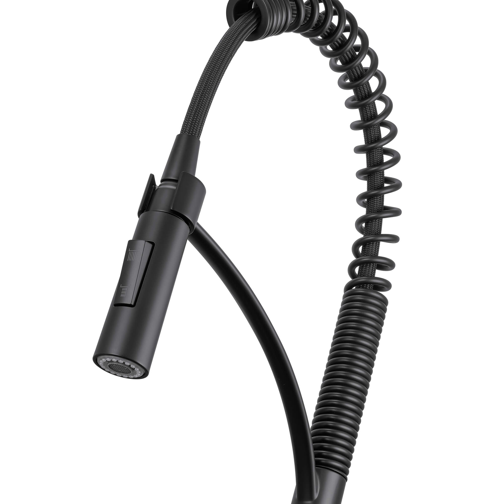 Ruvati Seneca Pull Down Pre-Rinse Kitchen Faucet, Matte Black, Single Lever, RVF1236MB Product Image