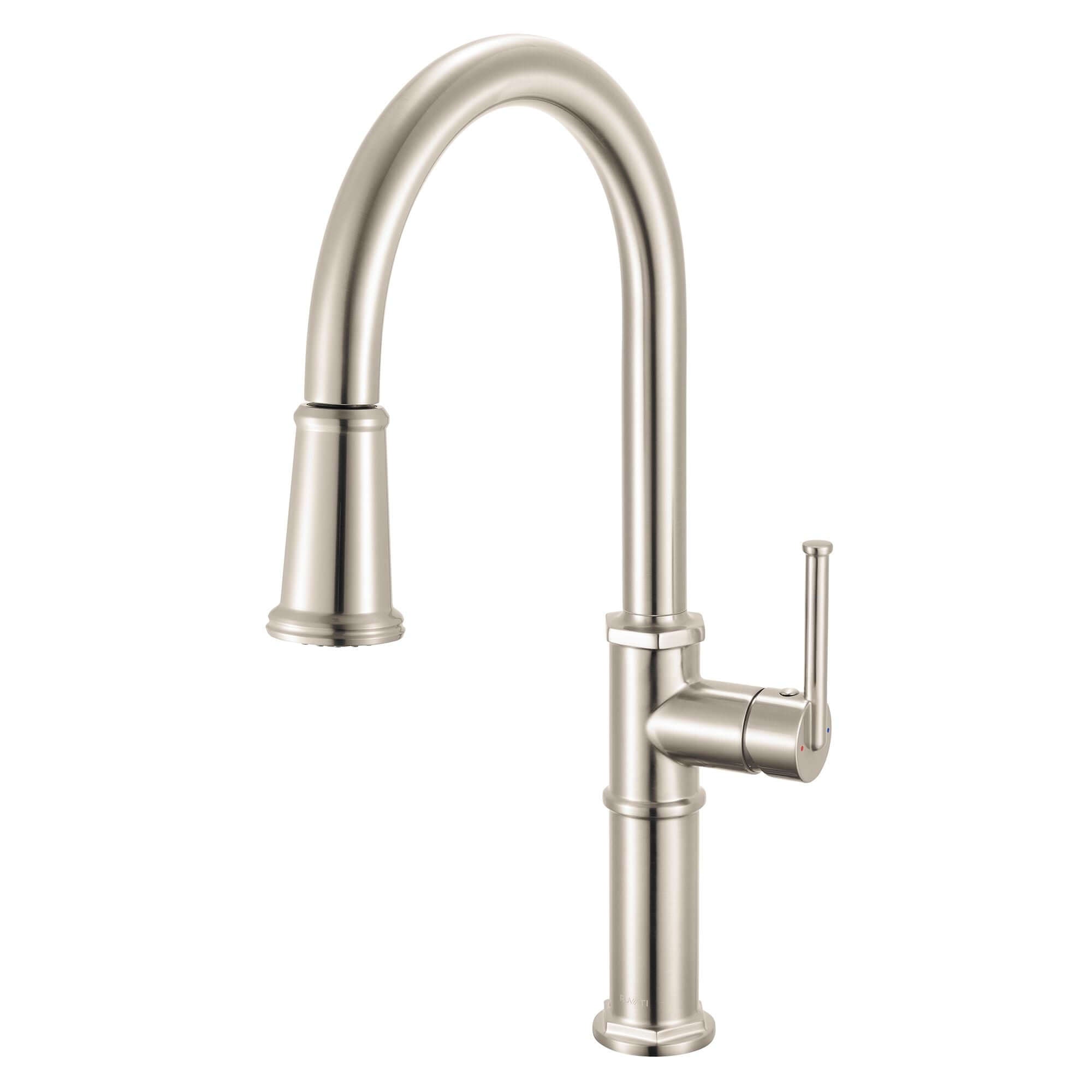 Ruvati Idris Pull Down Kitchen Faucet, Stainless Steel, Single Lever, RVF1239BN Product Image