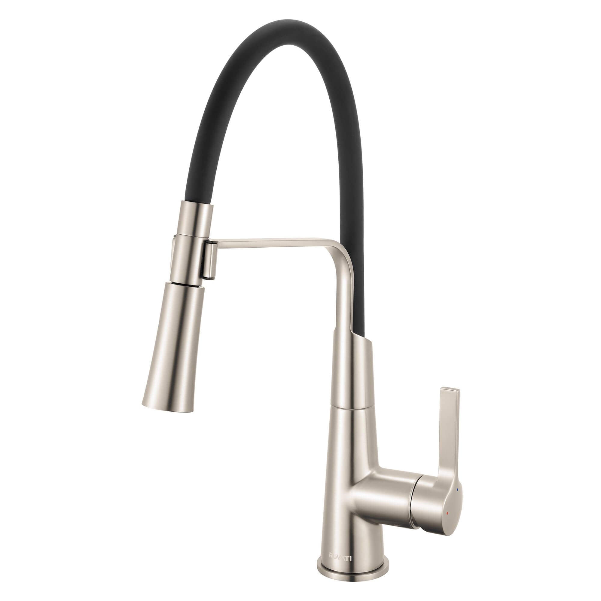 Ruvati Carina Kitchen Faucet, Stainless Steel, Single Lever, RVF1242BN Product Image