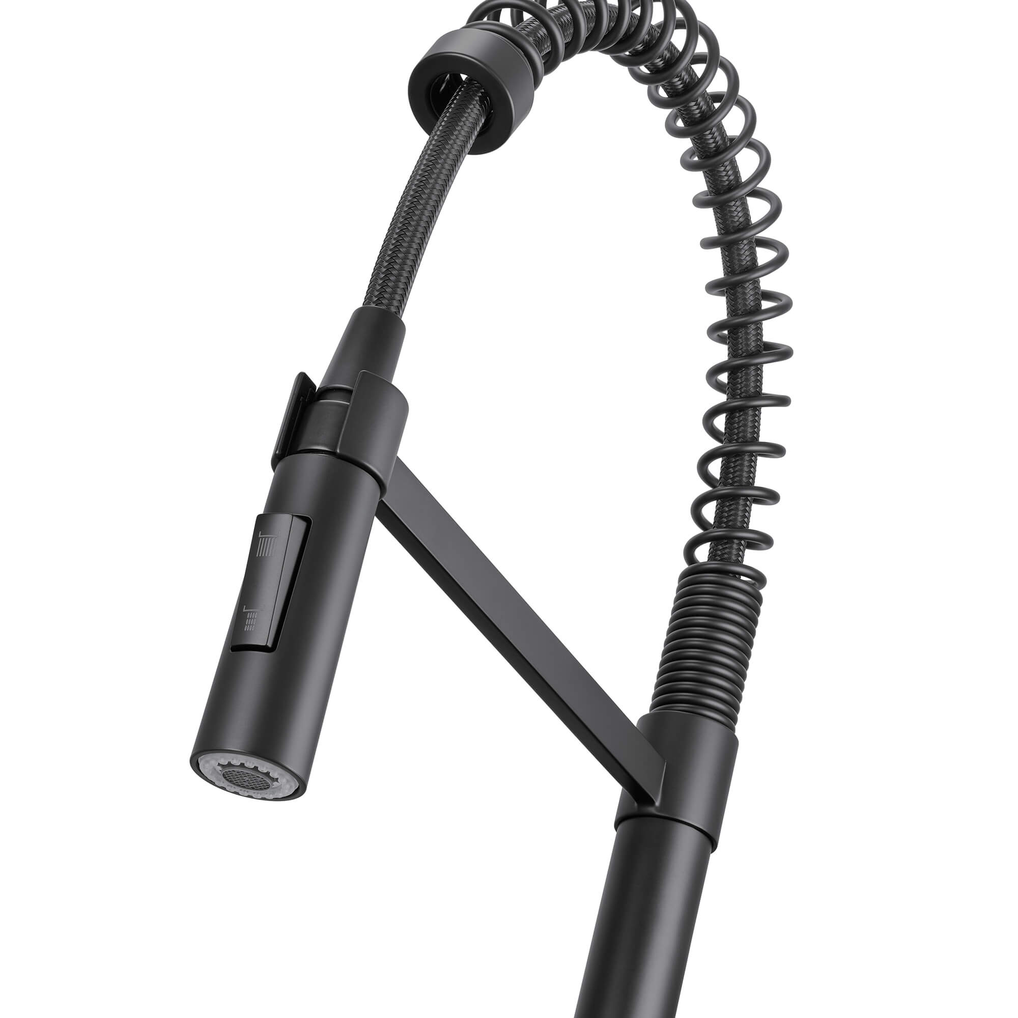 Ruvati Seneca Pull Down Kitchen Faucet, Matte Black, Single Lever, RVF1243MB Product Image