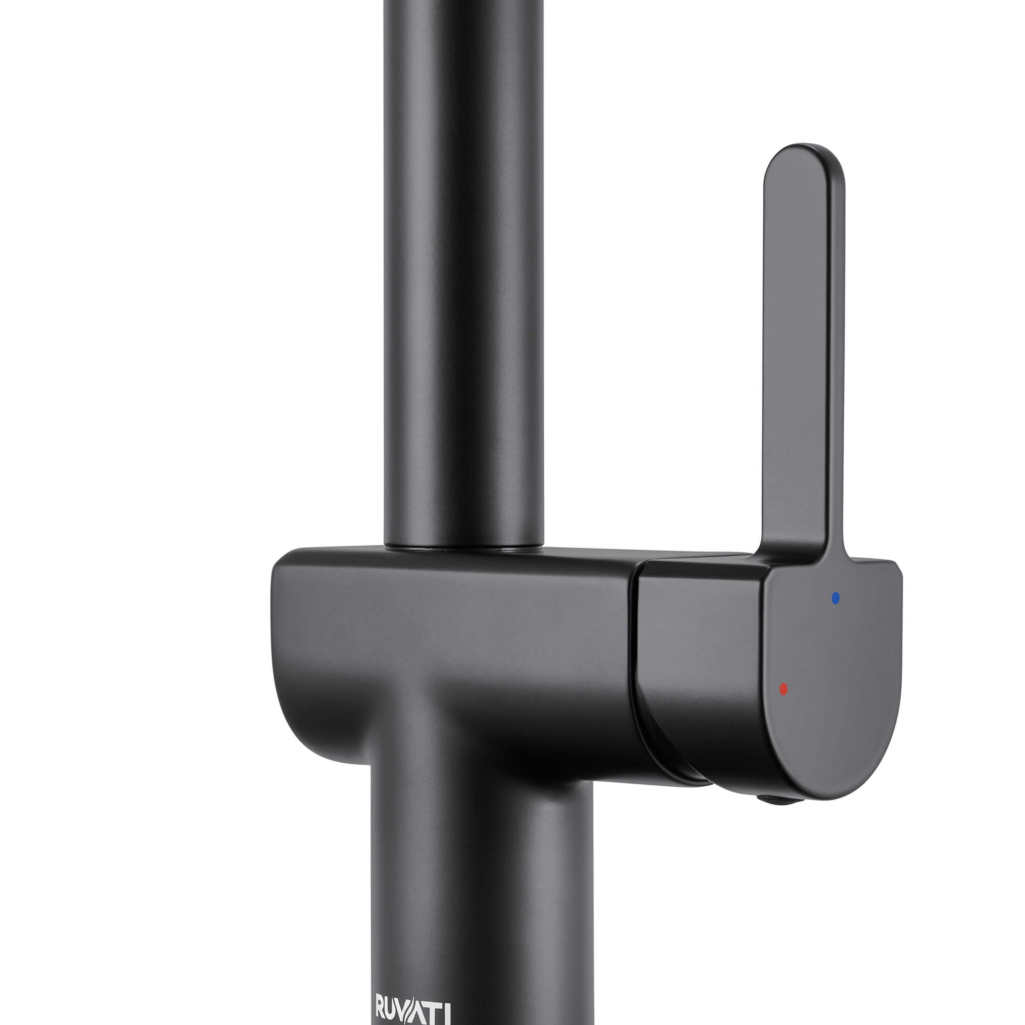 Ruvati Seneca Pull Down Kitchen Faucet, Matte Black, Single Lever, RVF1243MB Product Image