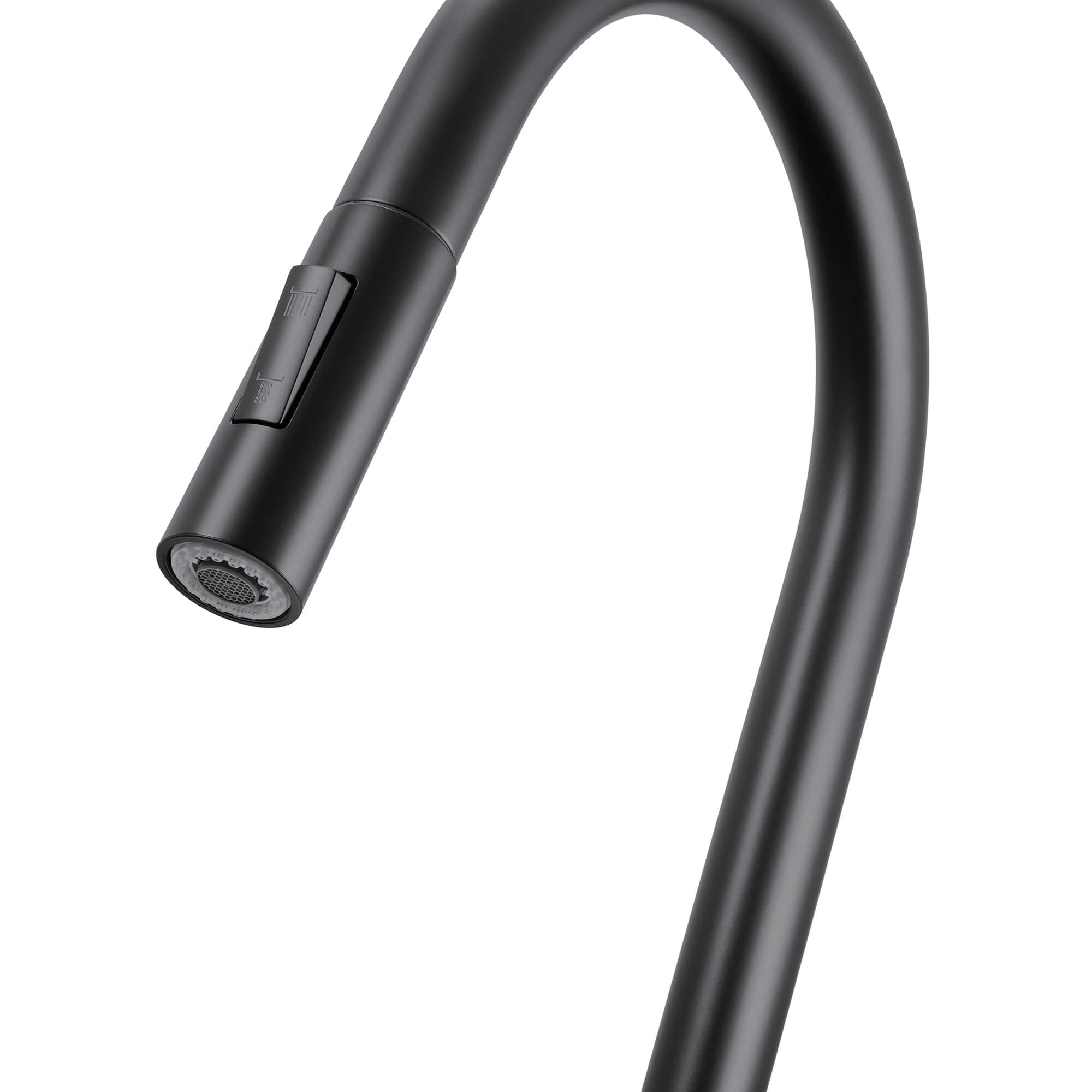Ruvati Isola Pull Down Kitchen Faucet, Matte Black, Single Handle, RVF1248MB Product Image