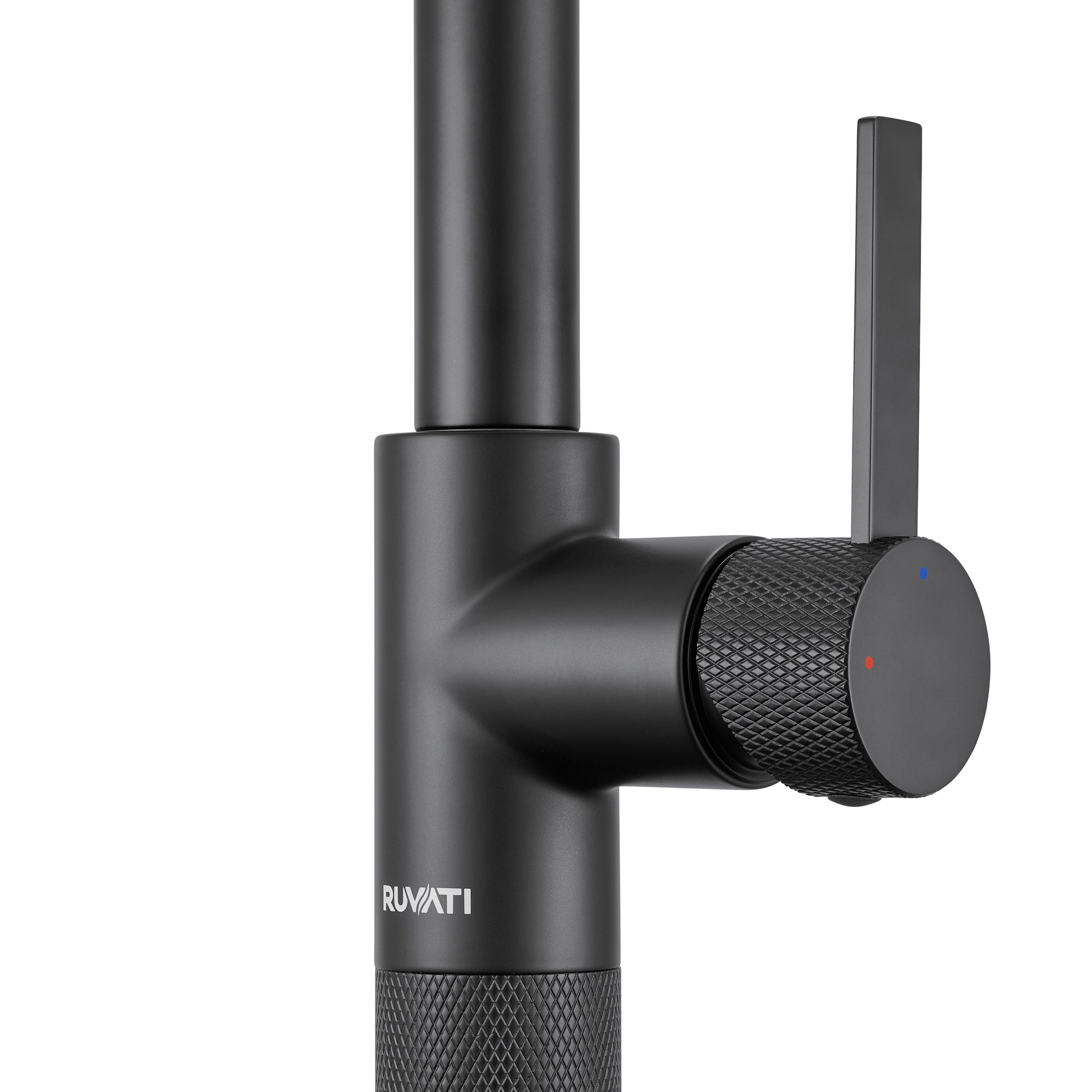 Ruvati Isola Pull Down Kitchen Faucet, Matte Black, Single Handle, RVF1248MB Product Image