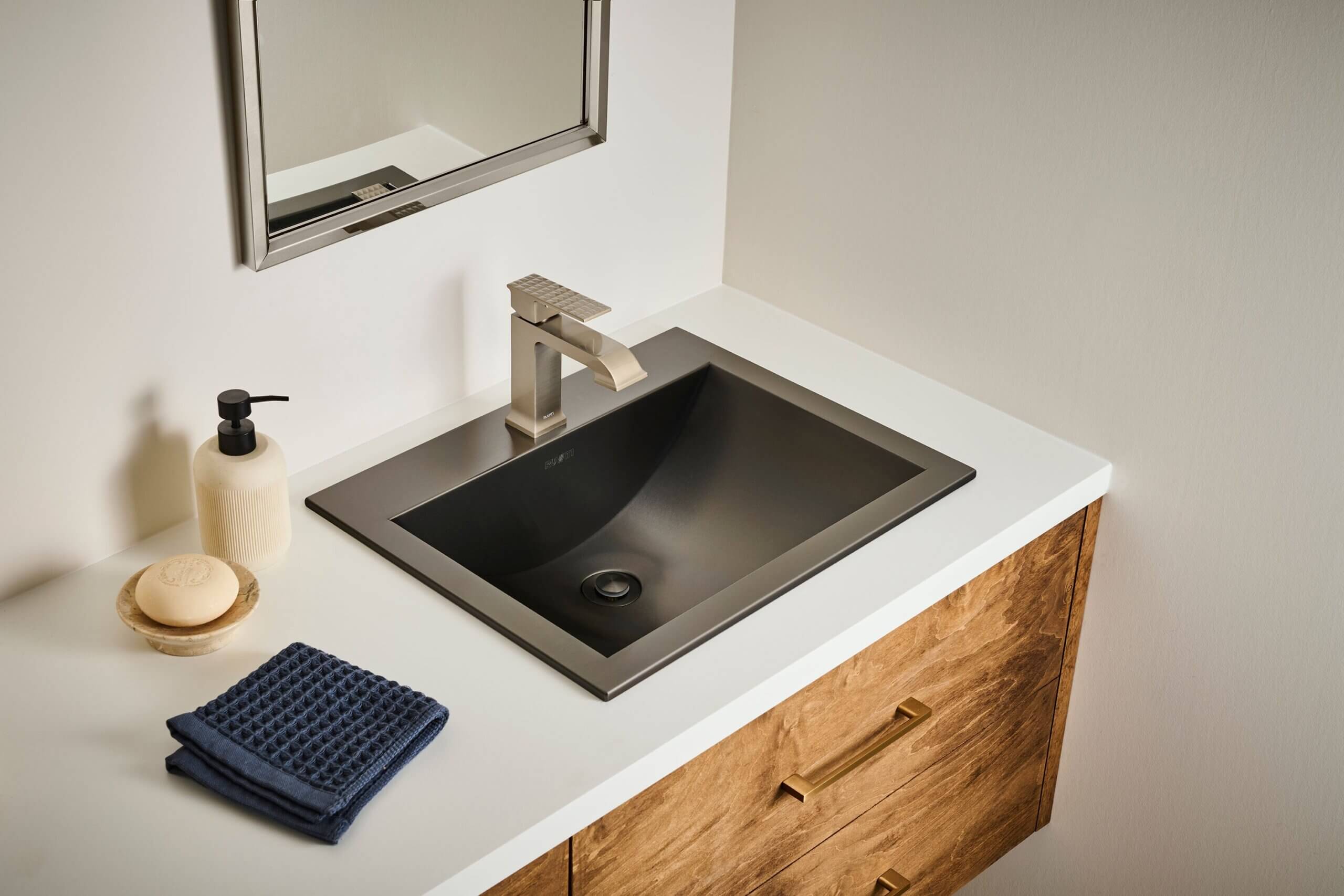 Ruvati Decora Bathroom Faucet, Brushed Nickel, Single Lever, RVF5132BN Product Image