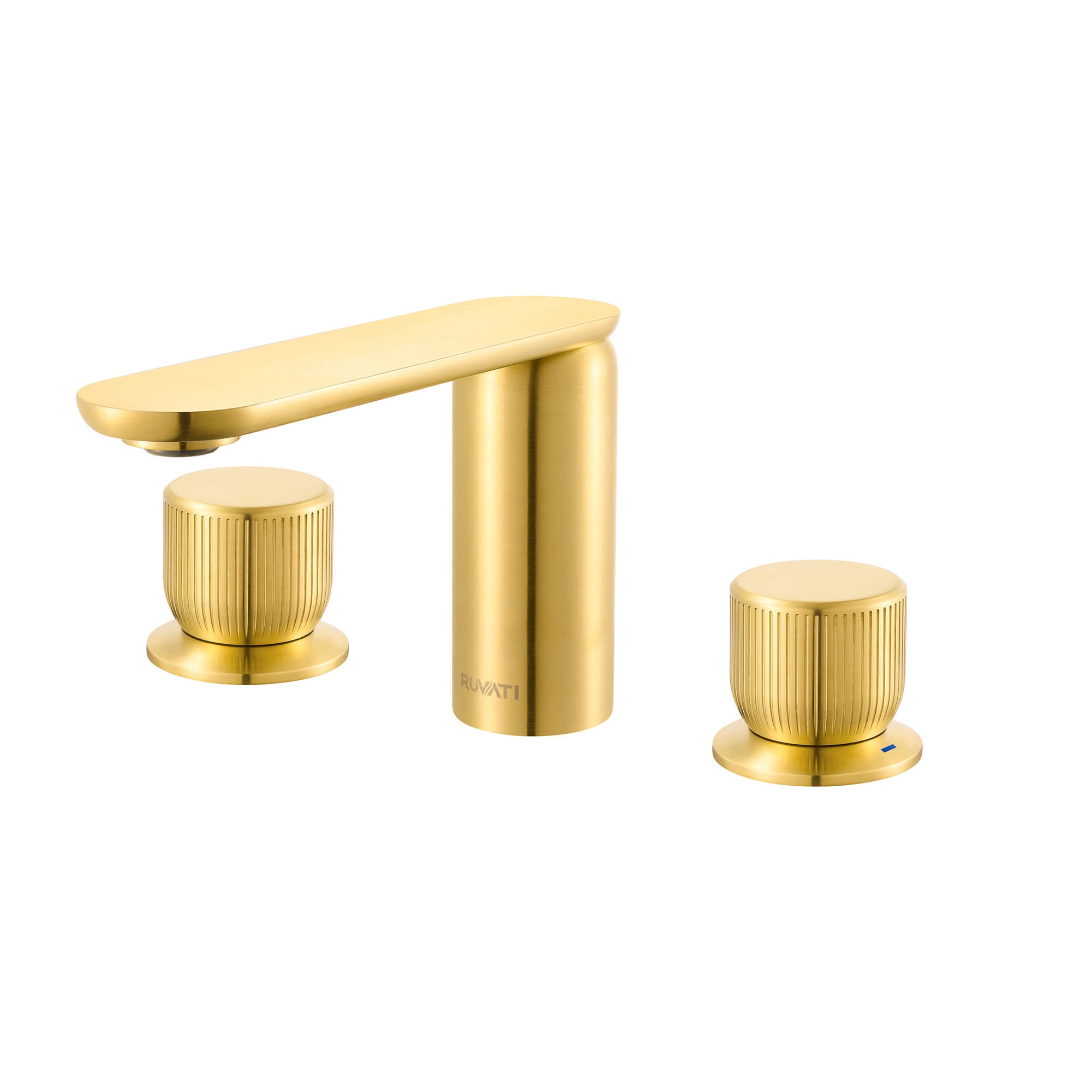 Ruvati Fabio Widespread Bathroom Faucet, Brushed Gold, Knob, RVF5235SG Product Image