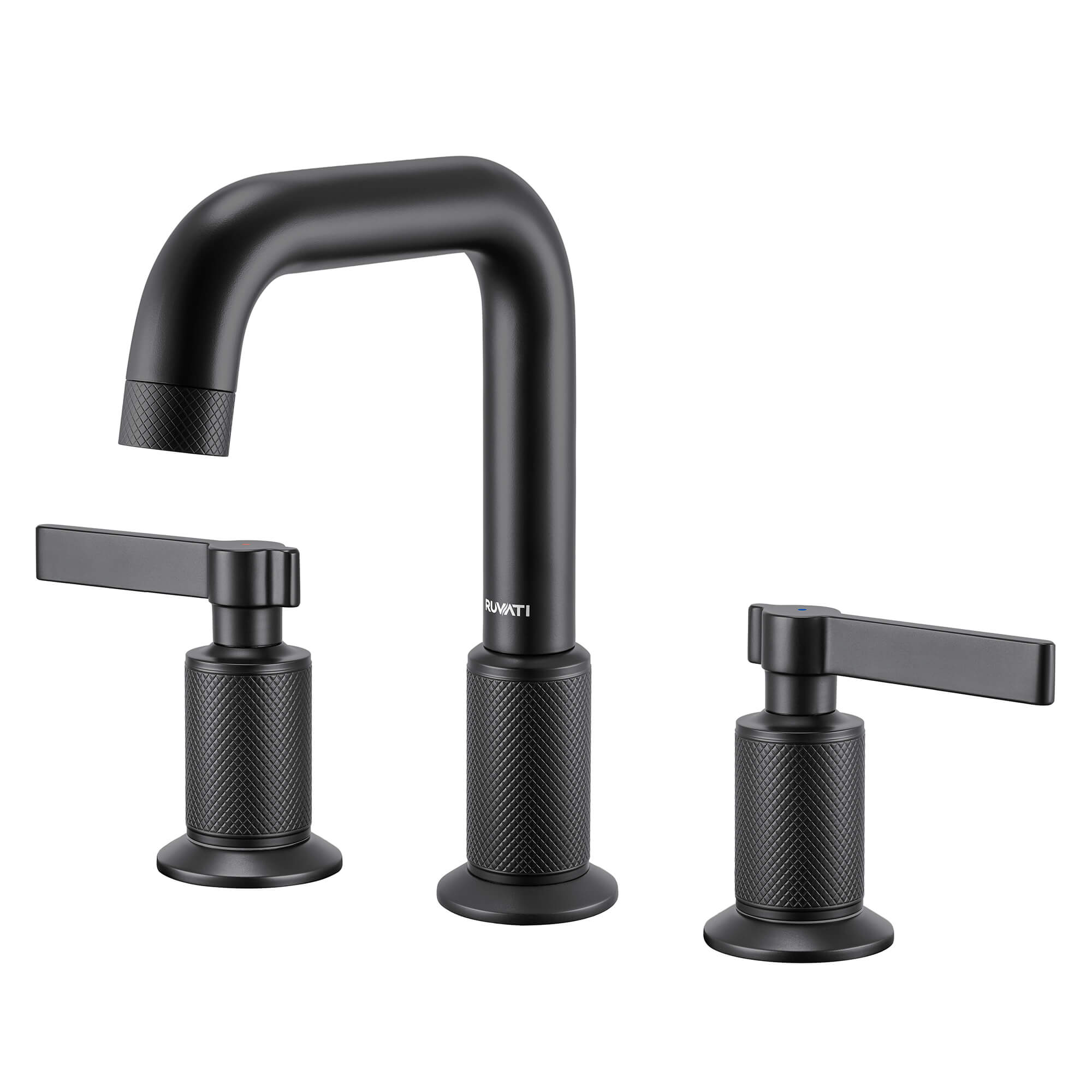 Ruvati Barolo Widespread Bathroom Faucet, Matte Black, Lever, RVF5236MB Product Image