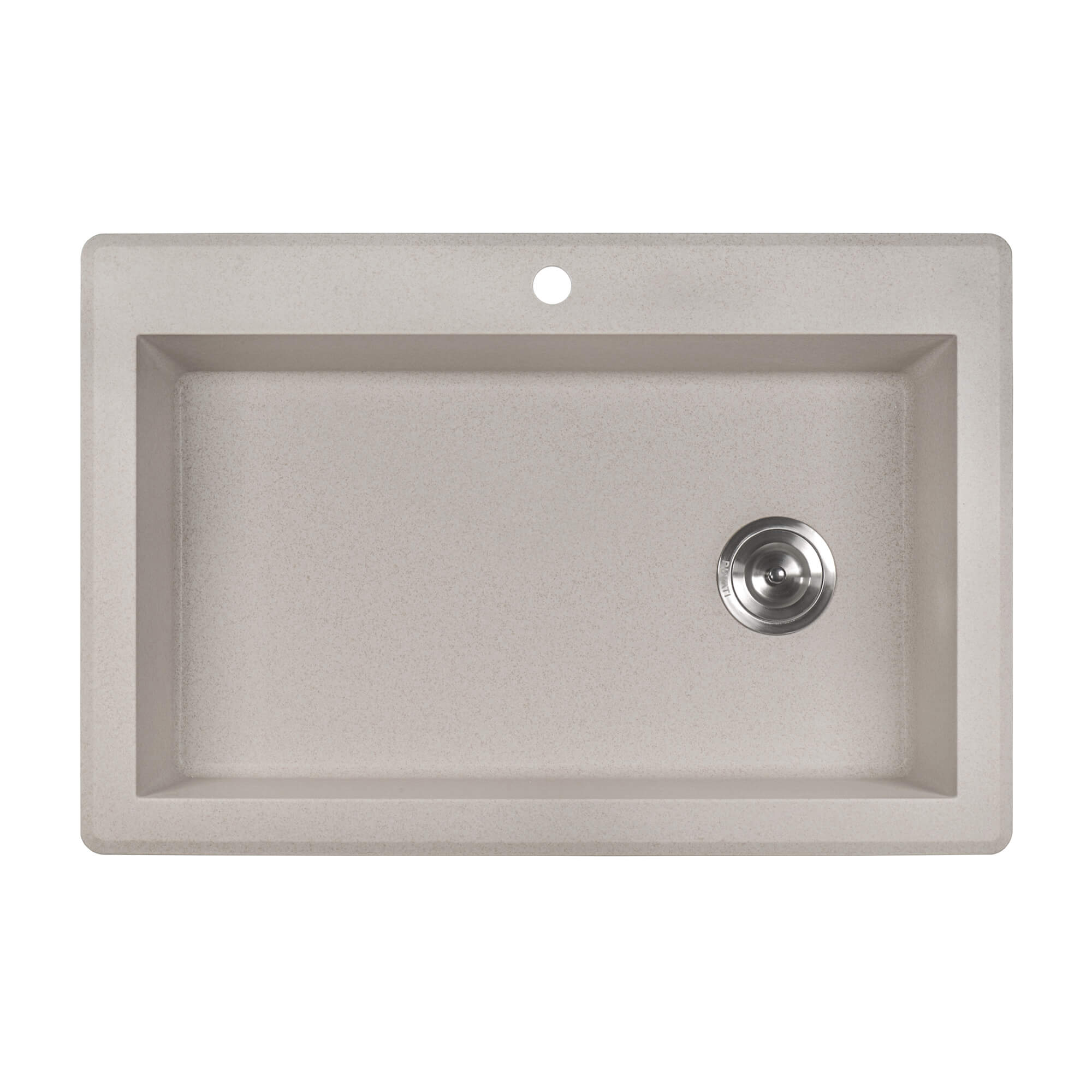Alternative View of Ruvati epiGranite 33" Drop-in Topmount Granite Composite Kitchen Sink, Caribbean Sand, RVG1033CS