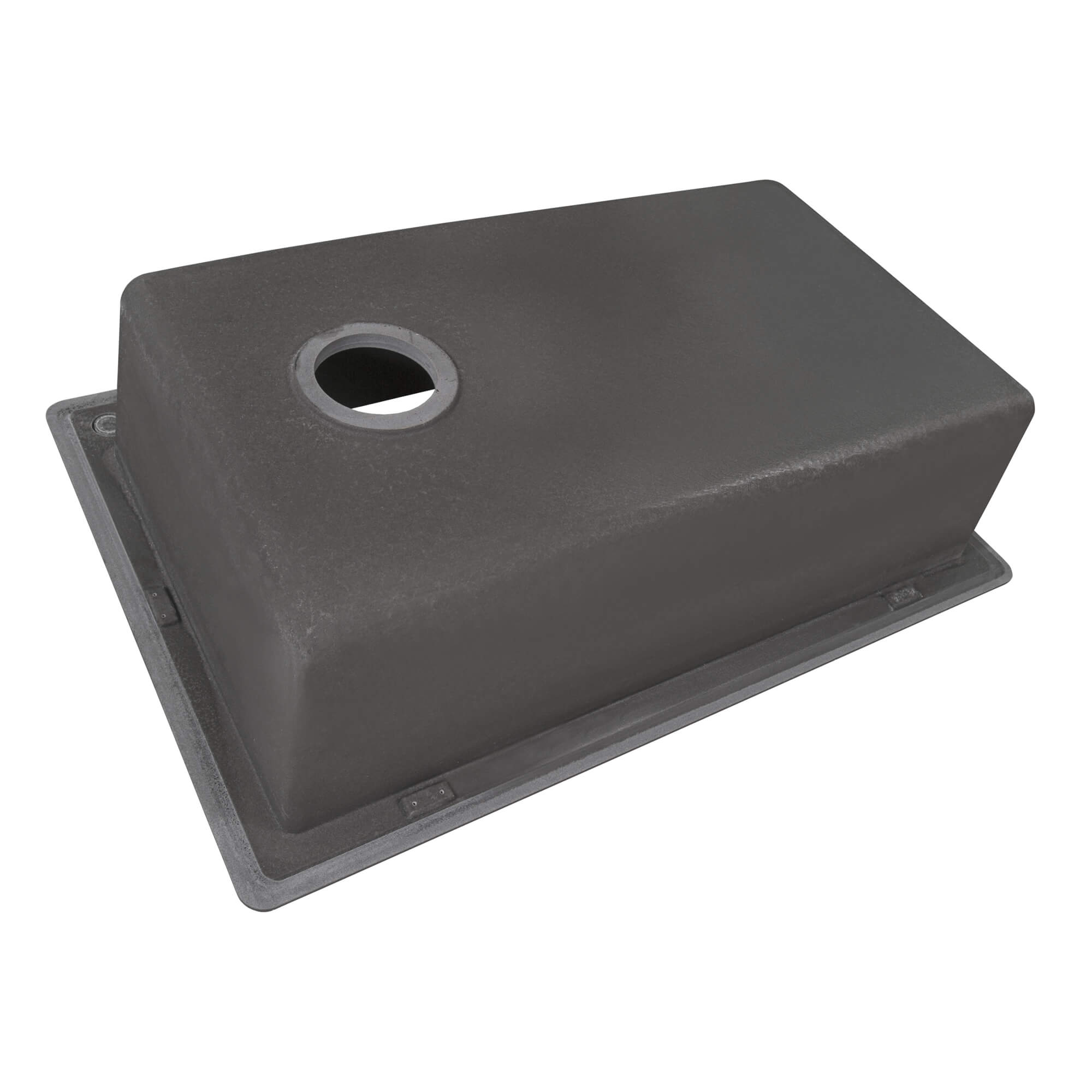 Alternate Image for Ruvati epiGranite 33" Drop-in Topmount Granite Composite Kitchen Sink, Urban Gray, RVG1033GR