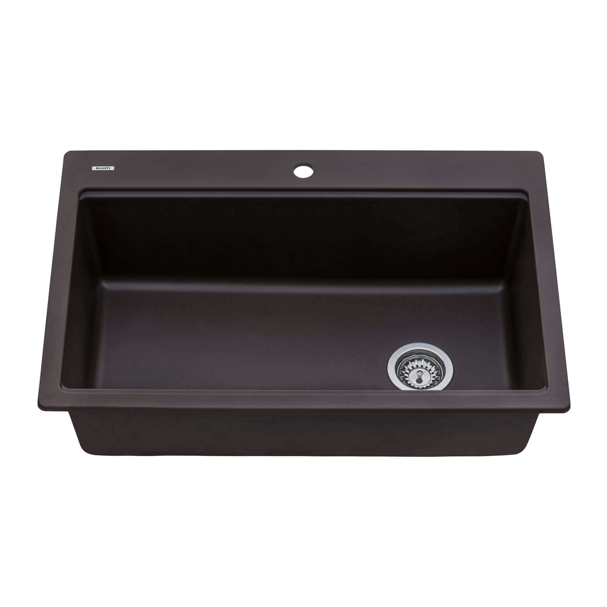 Alternate Image for Ruvati epiStage 33" Drop-in Topmount Granite Composite Workstation Kitchen Sink, Espresso, RVG1302ES