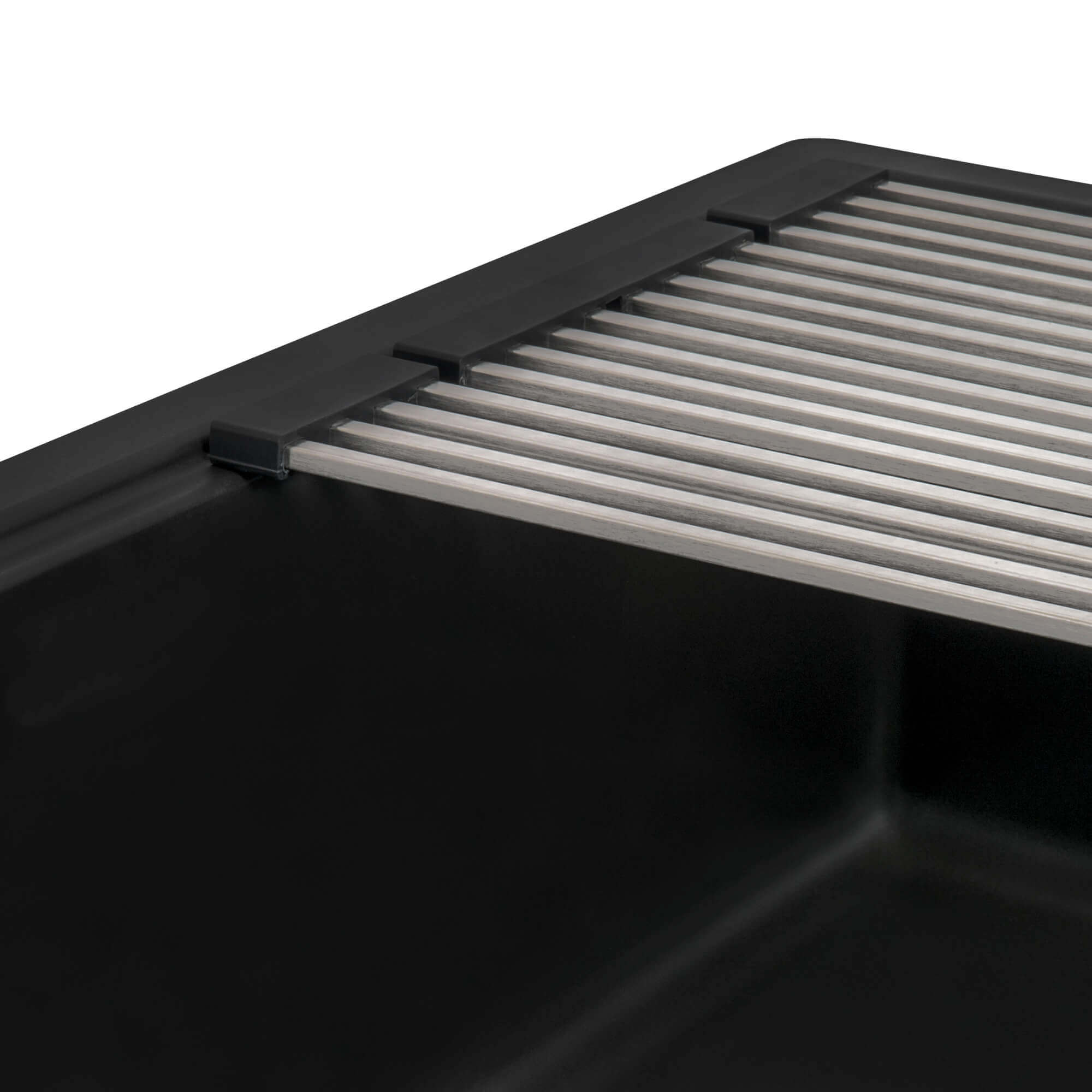 Alternate Image for Ruvati epiStage 33" Drop-in Topmount Granite Composite Workstation Kitchen Sink, Espresso, RVG1302ES