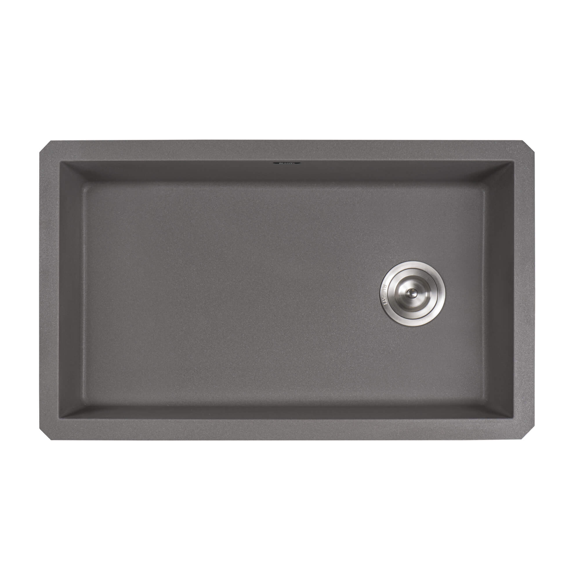 Alternate Image for Ruvati epiGranite 32" Undermount Granite Composite Kitchen Sink, Urban Gray, RVG2033GR
