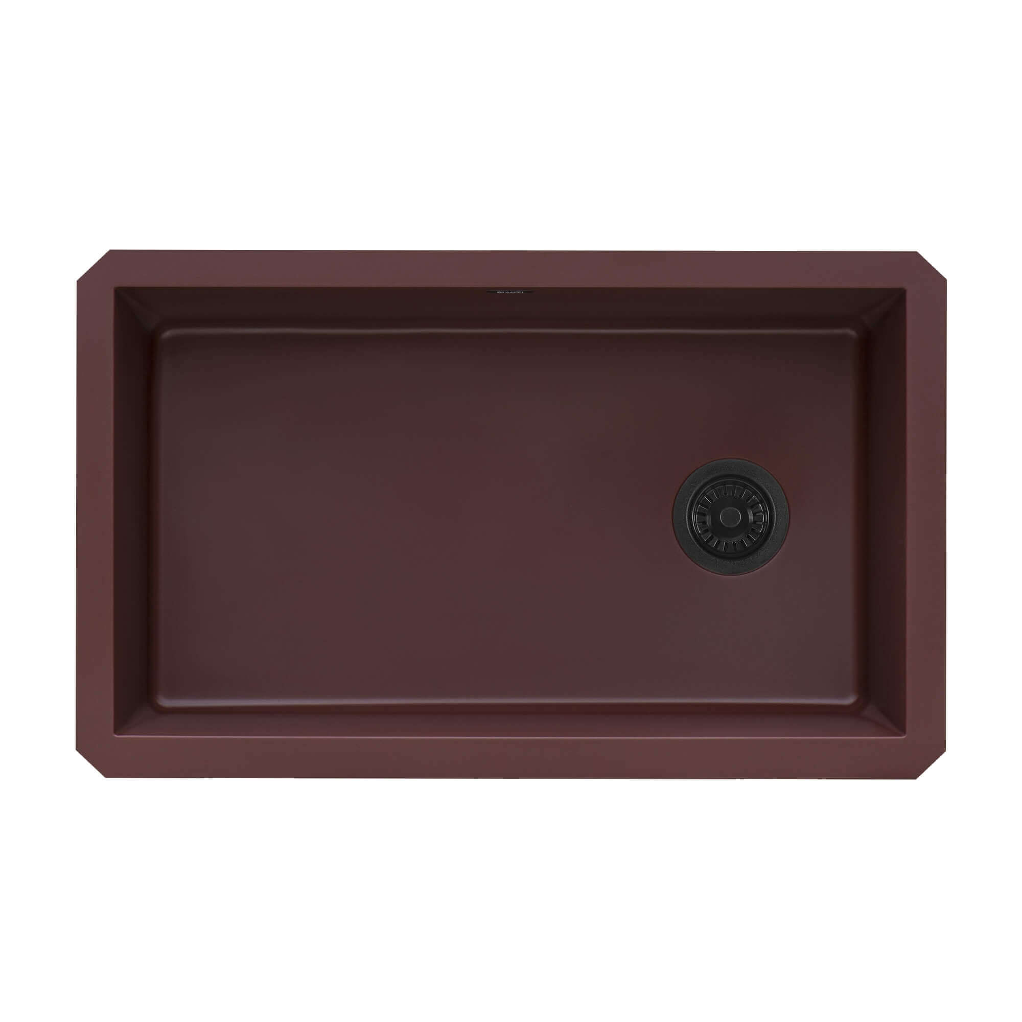 Alternate Image for Ruvati 32 x 19 inch epiGranite Undermount Granite Composite Single Bowl Kitchen Sink, Carnelian Red, RVG2033RD