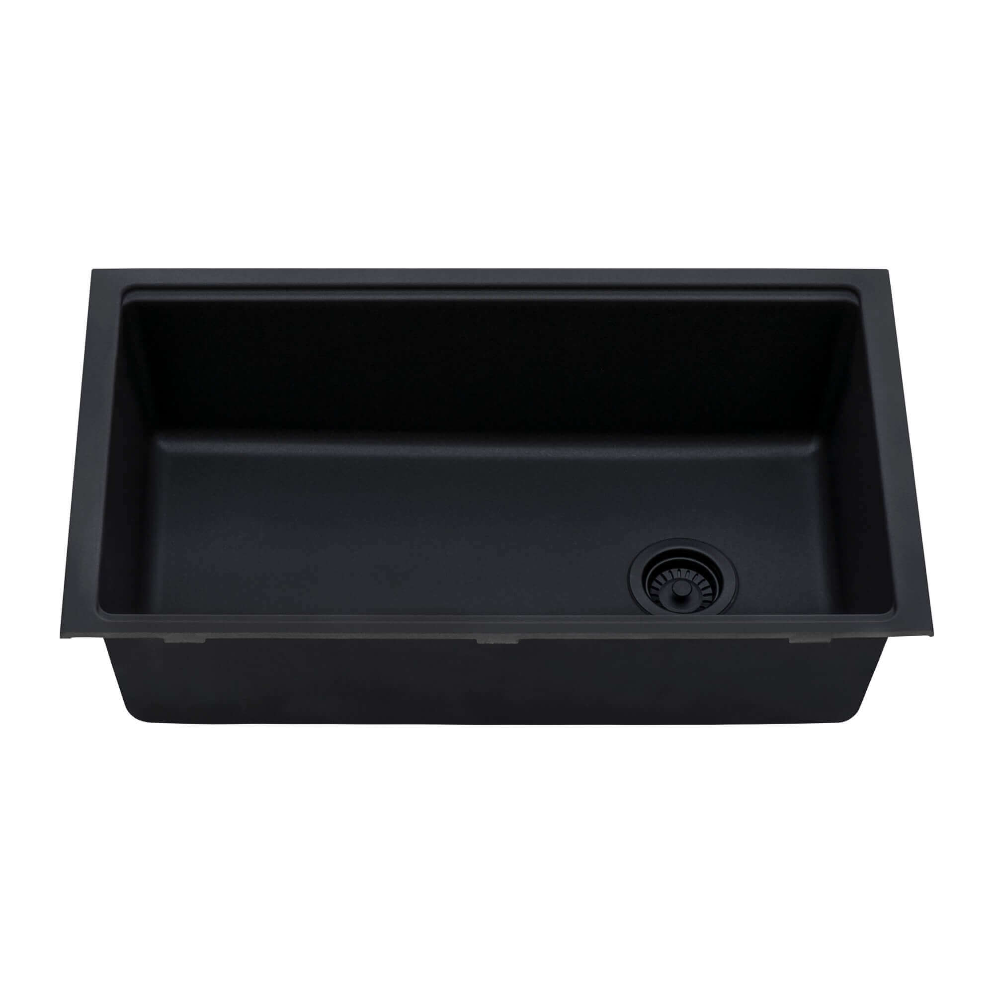 Alternate Image for Ruvati epiStage 33" Undermount Granite Composite Workstation Kitchen Sink, Midnight Black, RVG2302BK