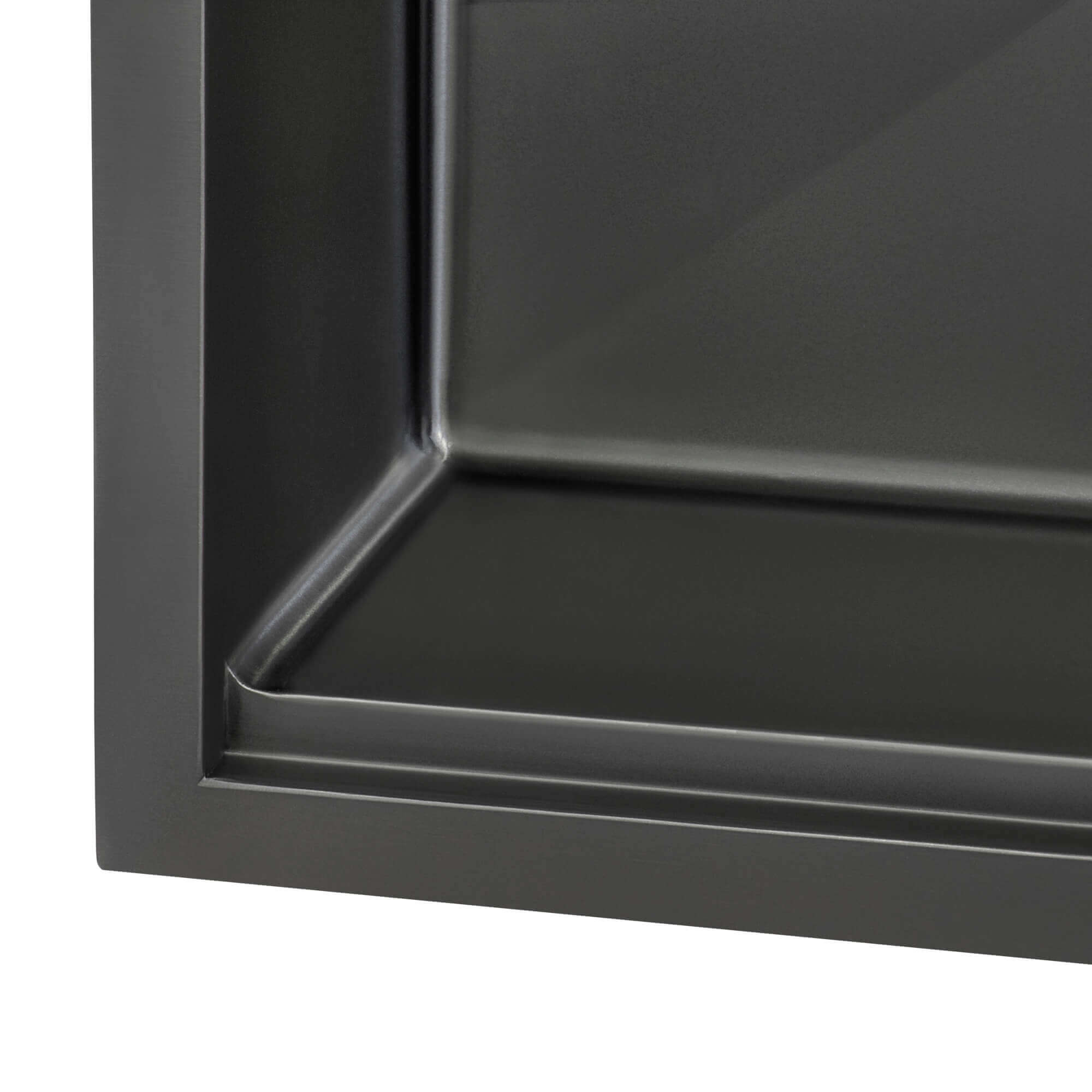 Alternate Image for Ruvati Giana 33" Drop-in Topmount Stainless Steel Workstation Kitchen Sink, Gunmetal Matte Black, 16 Gauge, RVH5003BL