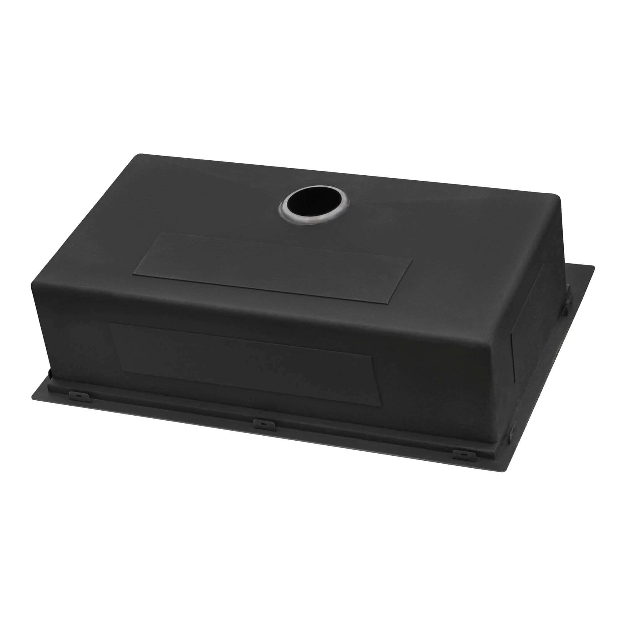Alternate Image for Ruvati Giana 33" Drop-in Topmount Stainless Steel Workstation Kitchen Sink, Gunmetal Matte Black, 16 Gauge, RVH5003BL