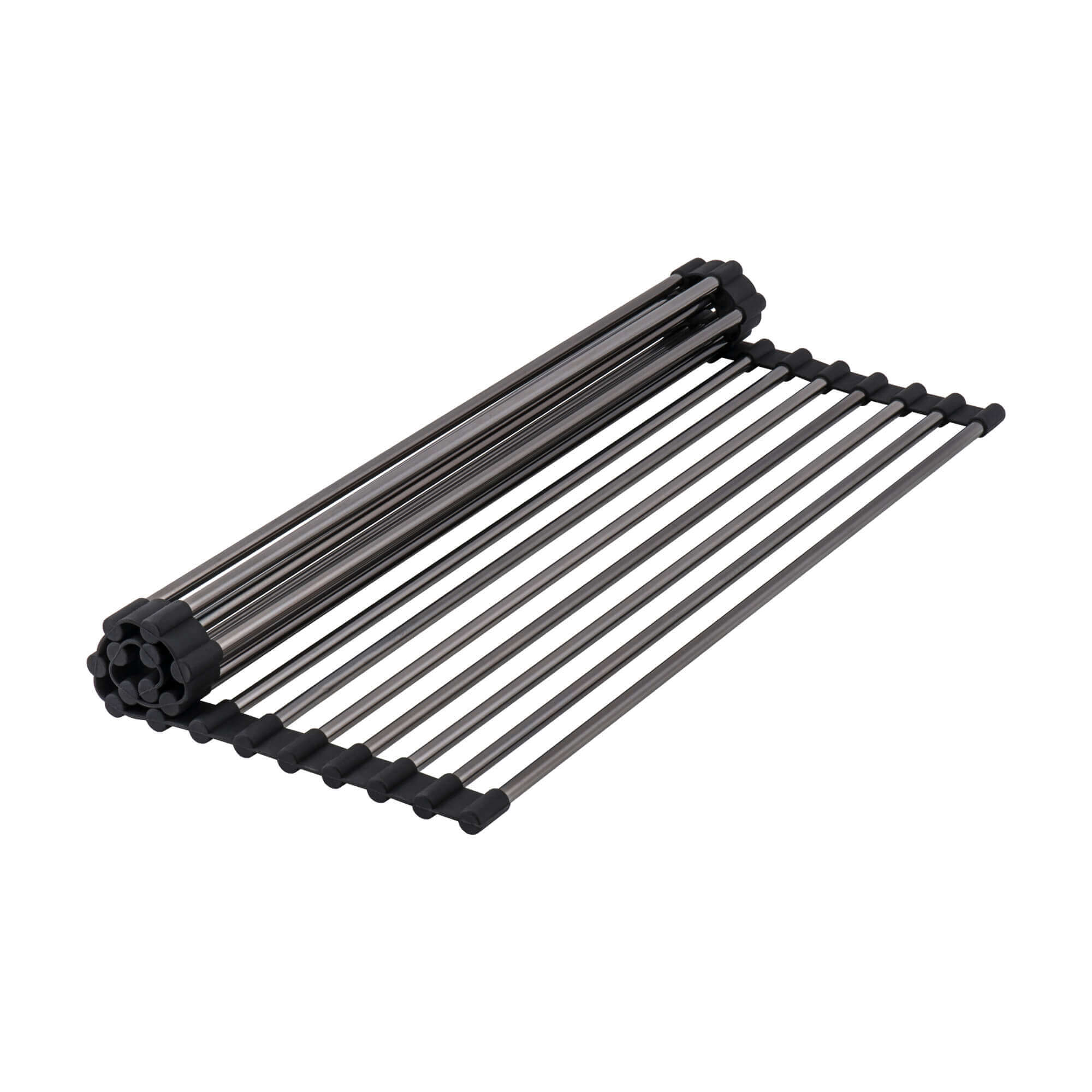 Alternate Image for Ruvati Giana 33" Drop-in Topmount Stainless Steel Workstation Kitchen Sink, Gunmetal Matte Black, 16 Gauge, RVH5003BL