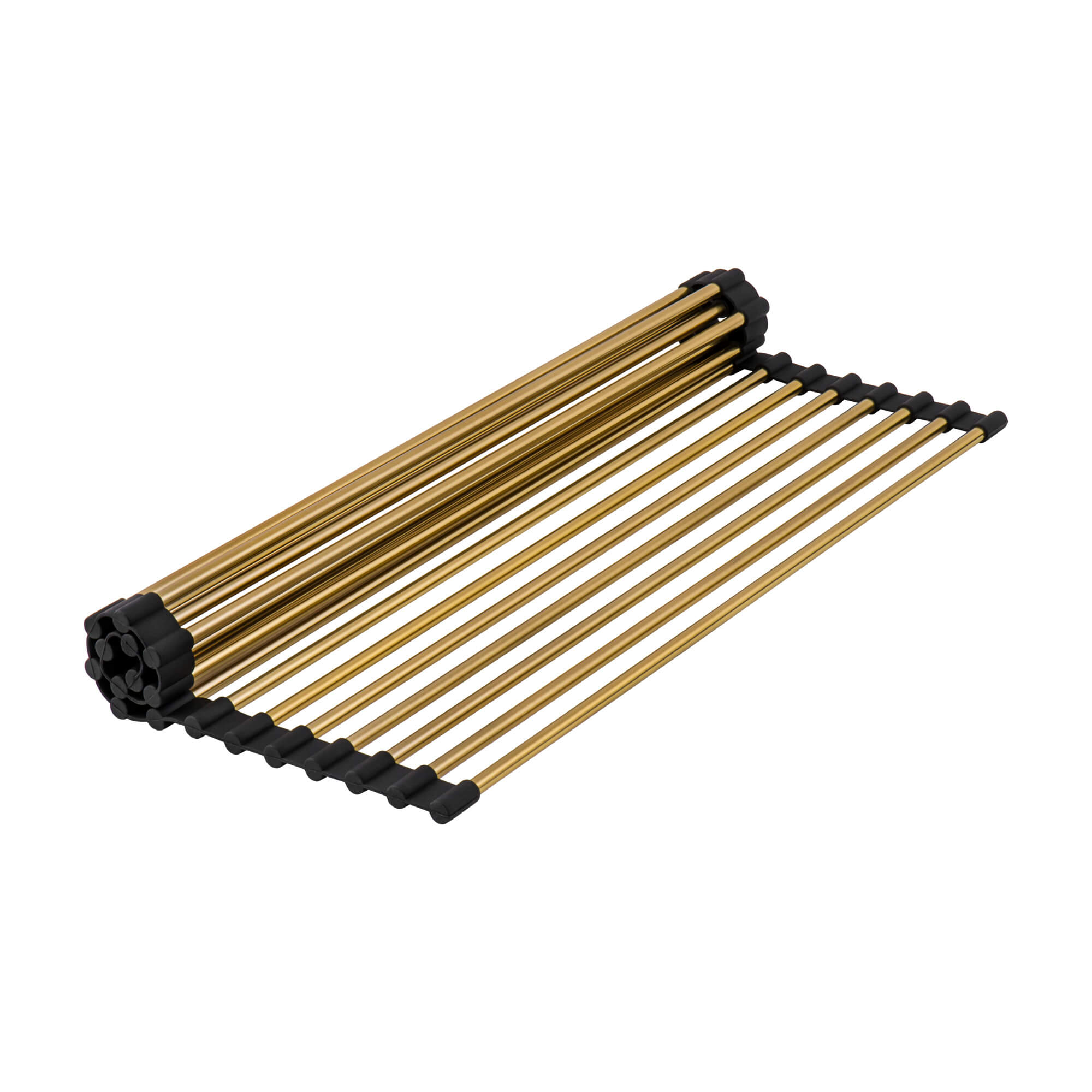 Alternate Image for Ruvati Giana 33" Drop-in Topmount Stainless Steel Workstation Kitchen Sink, Matte Gold Brass Tone, 16 Gauge, RVH5003GG