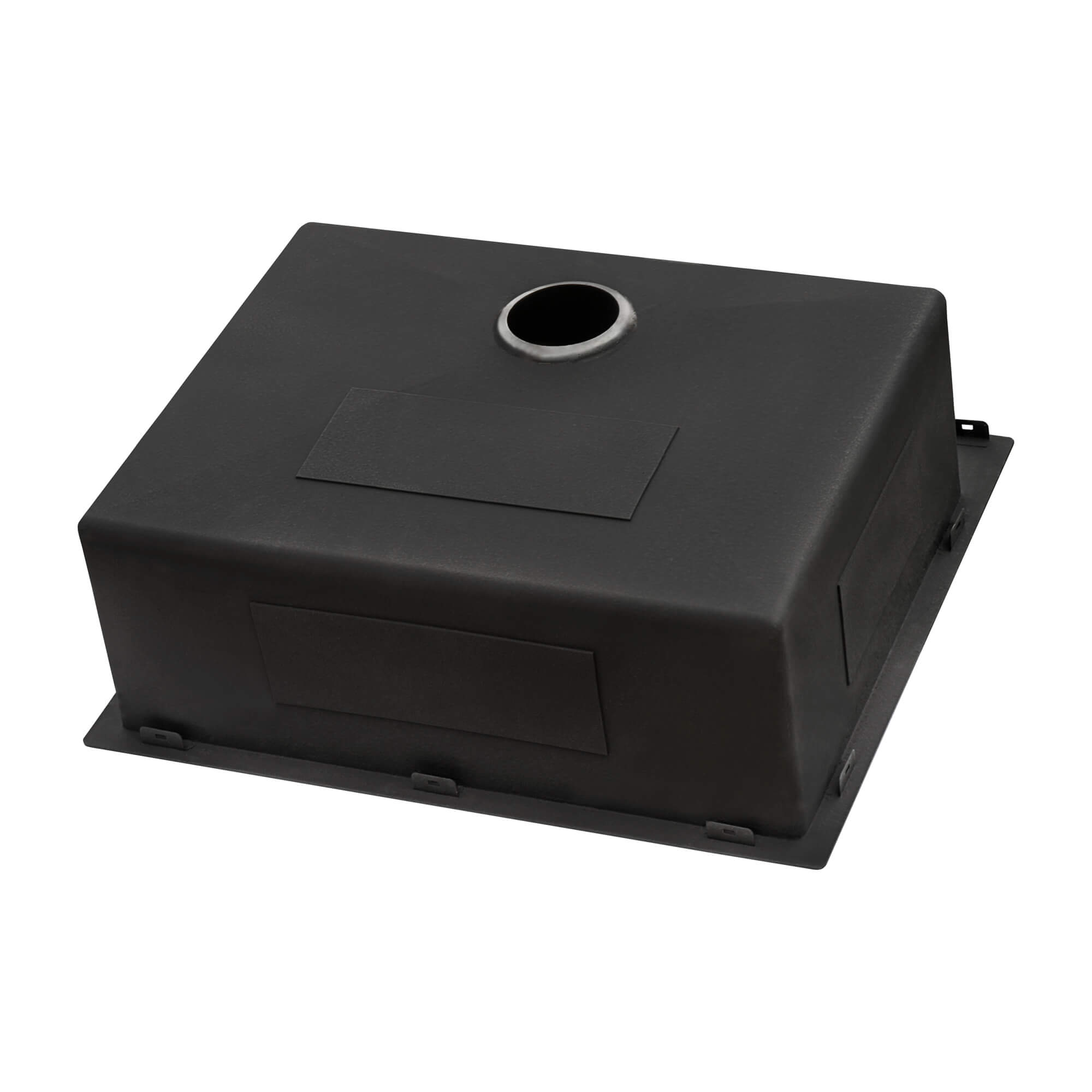 Alternate Image for Ruvati Terraza 25" Drop-in Topmount Stainless Steel Kitchen Sink, Gunmetal Matte Black, 16 Gauge, RVH5007BL