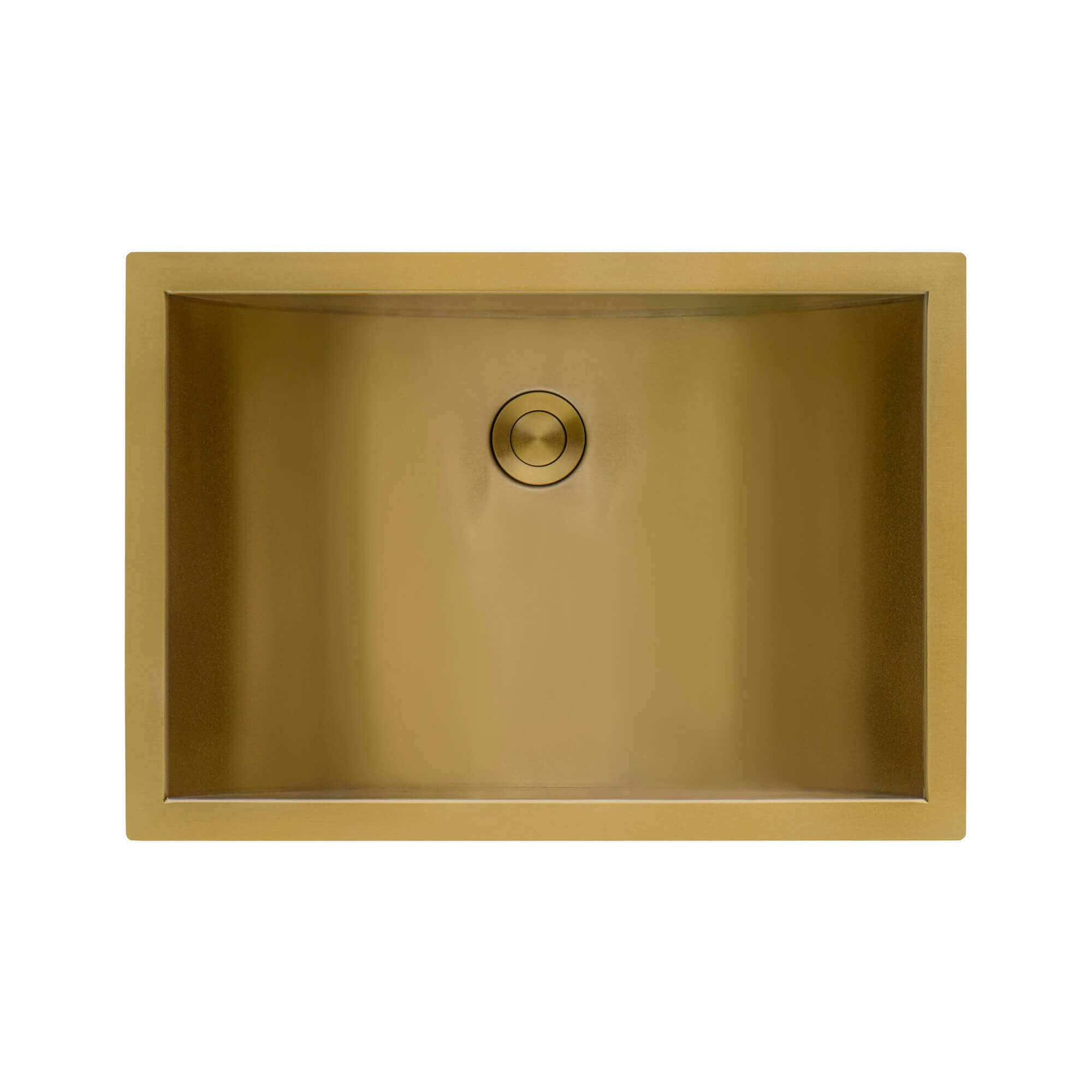 Alternate Image for Ruvati Ariaso 16 x 13 inch Brushed Gold Polished Brass Rectangular Bathroom Sink Undermount, Stainless Steel, 16, RVH6106GG