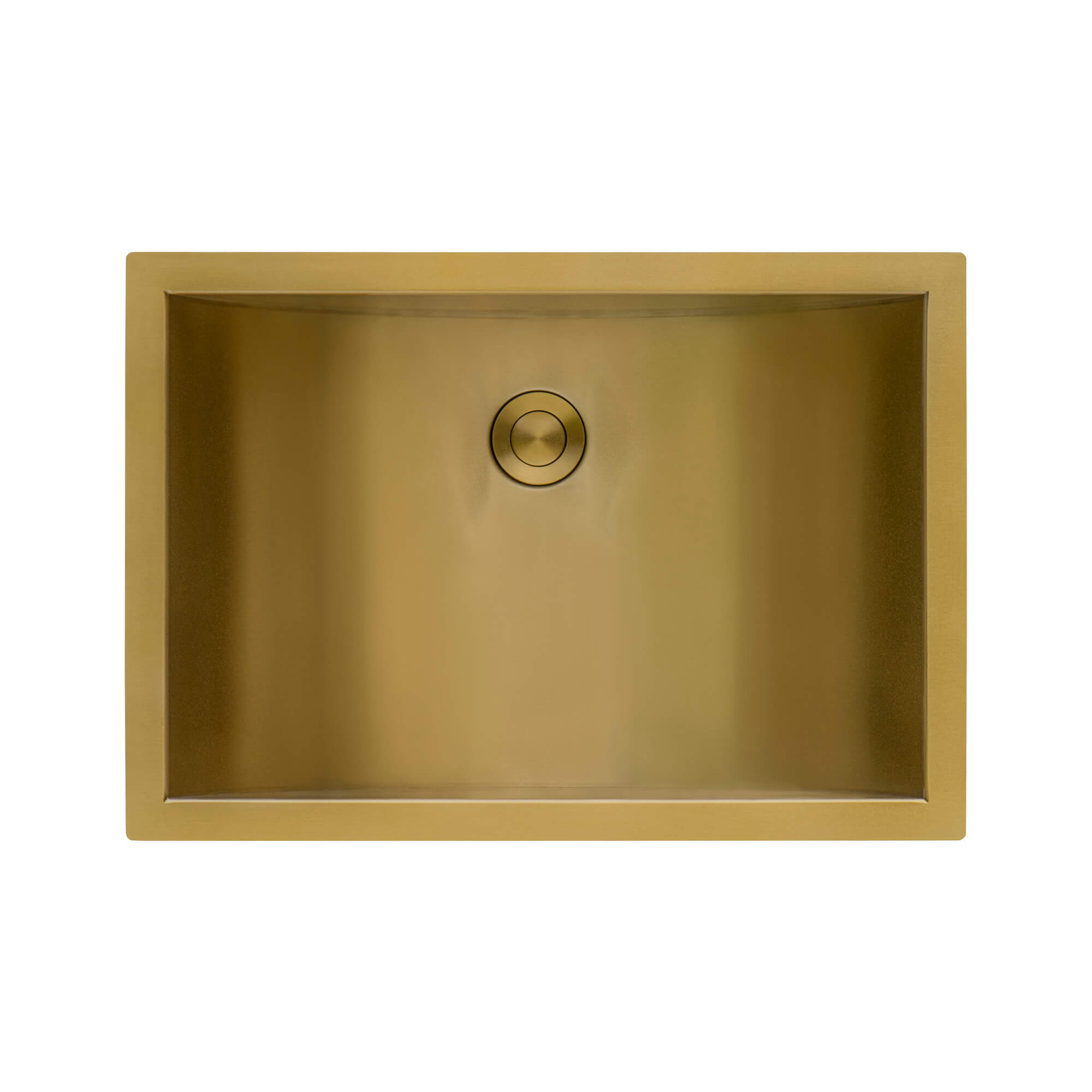 Alternate Image for Ruvati Ariaso 18" Rectangle Undermount Stainless Steel Bathroom Sink, Brushed Gold Brass Tone, 16 Gauge, RVH6107GG