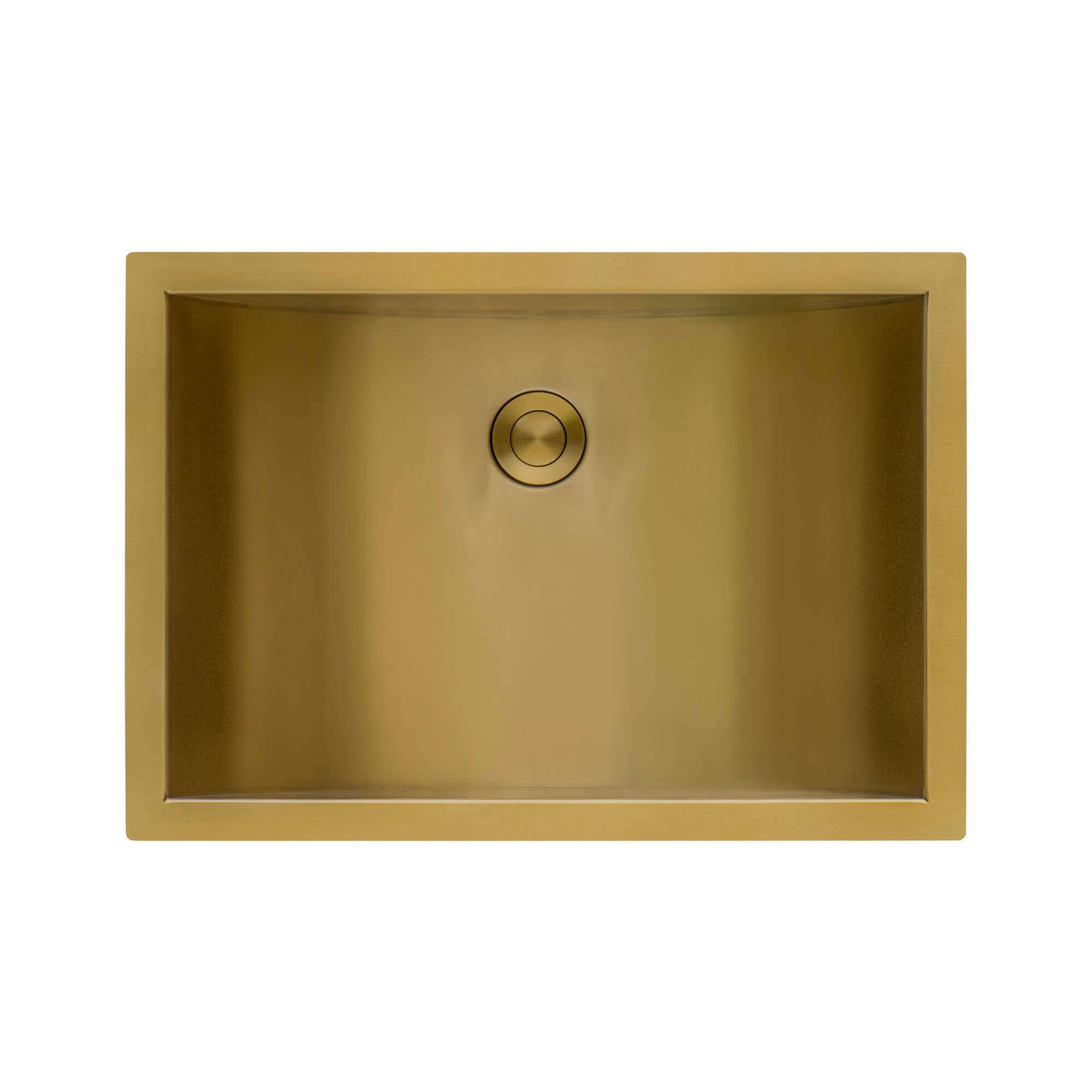 Alternate Image for Ruvati Ariaso 20" Rectangle Undermount Stainless Steel Bathroom Sink, Brushed Gold Brass Tone, 16 Gauge, RVH6110GG