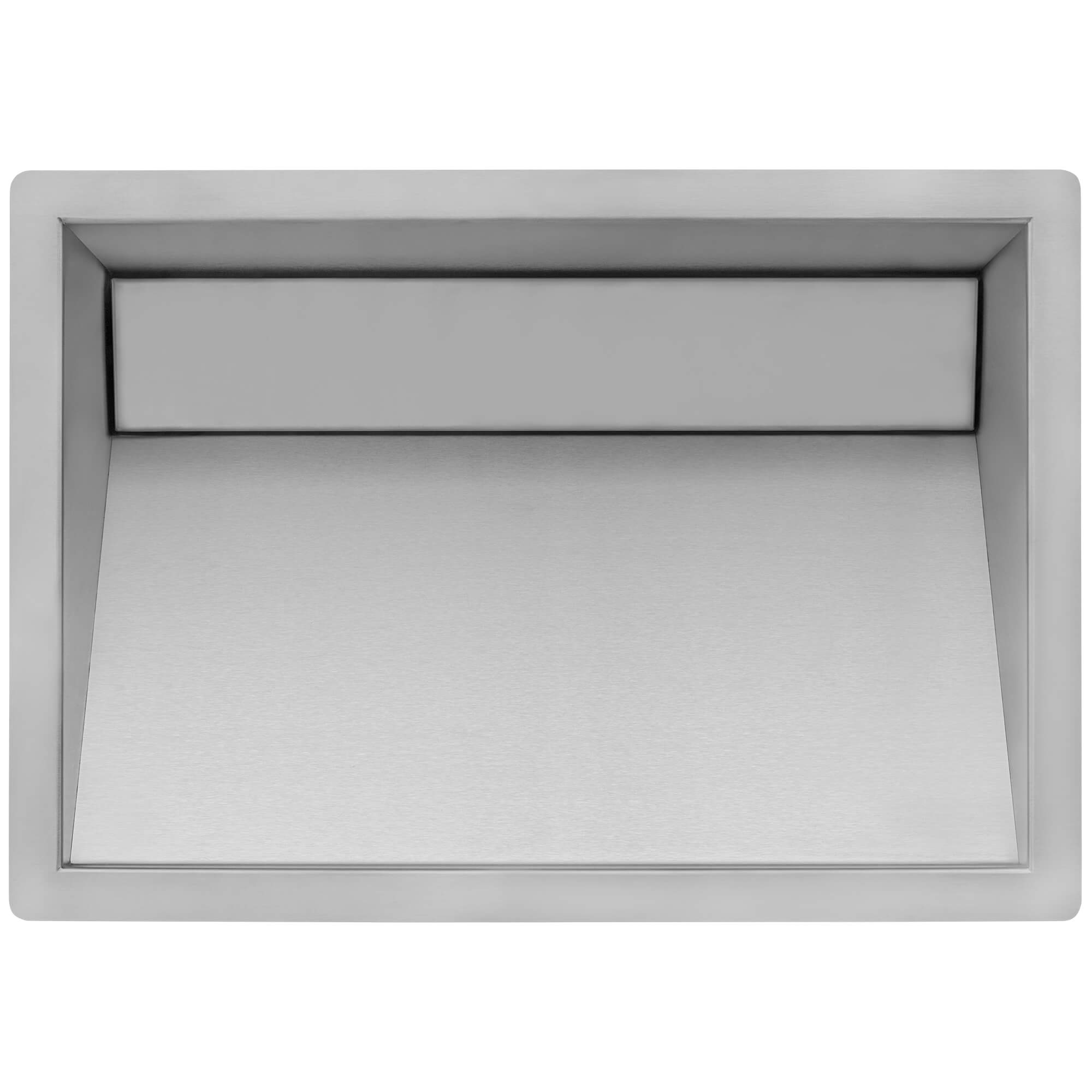 Alternative View of Ruvati Cresta 20 x 14 inch Brushed Stainless Steel Undermount Ramp Bathroom Sink Stainless Steel, 16, RVH6140ST