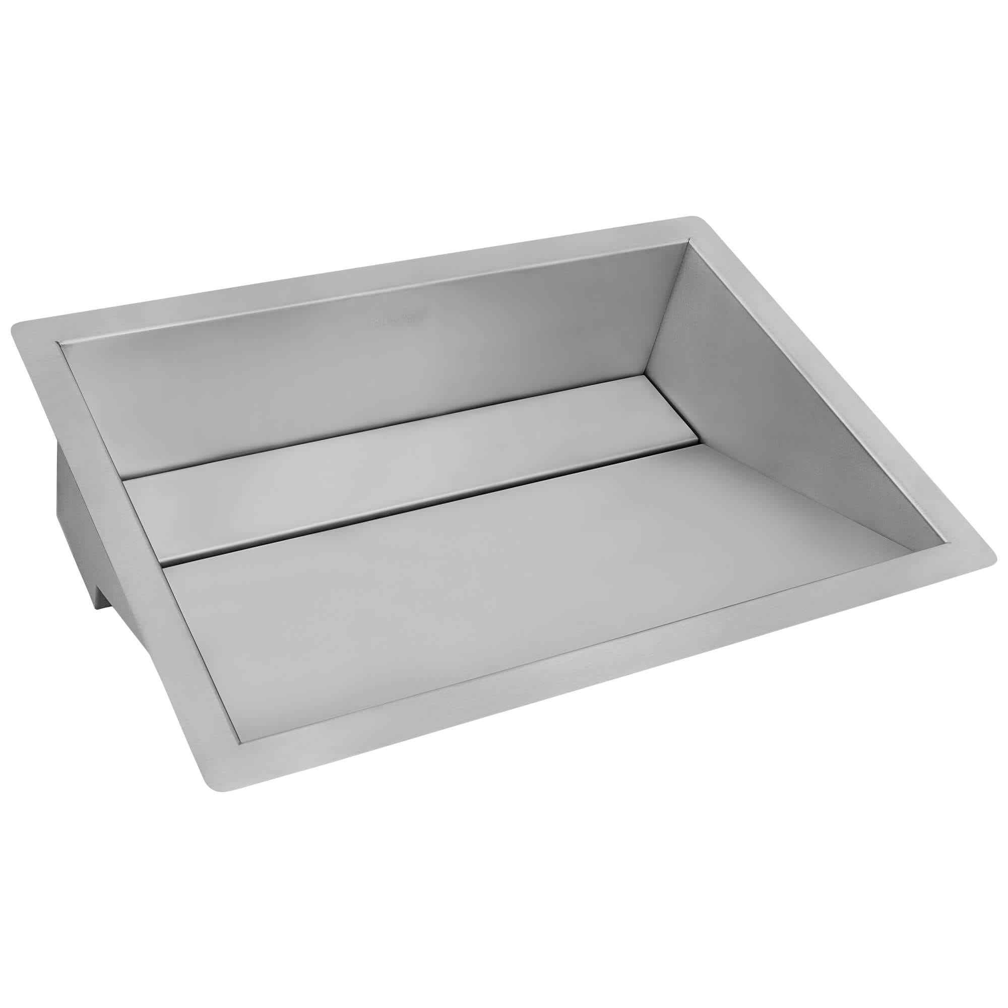 Alternate Image for Ruvati Cresta 20 x 14 inch Brushed Stainless Steel Undermount Ramp Bathroom Sink Stainless Steel, 16, RVH6140ST