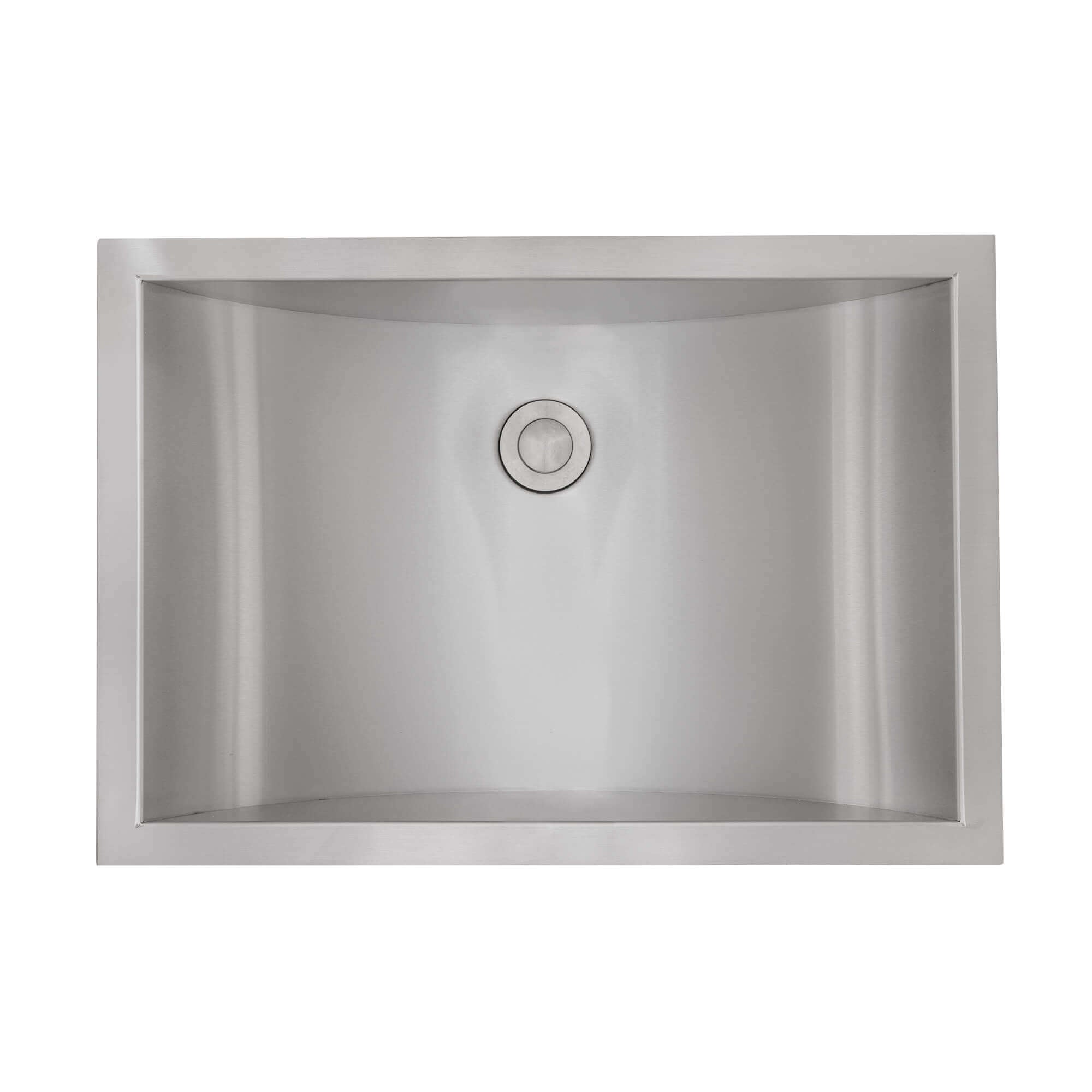 Alternate Image for Ruvati Ariaso 20 x 14 inch Brushed Stainless Steel Rectangular Bathroom Sink Semi-Recessed- 16, RVH6211ST