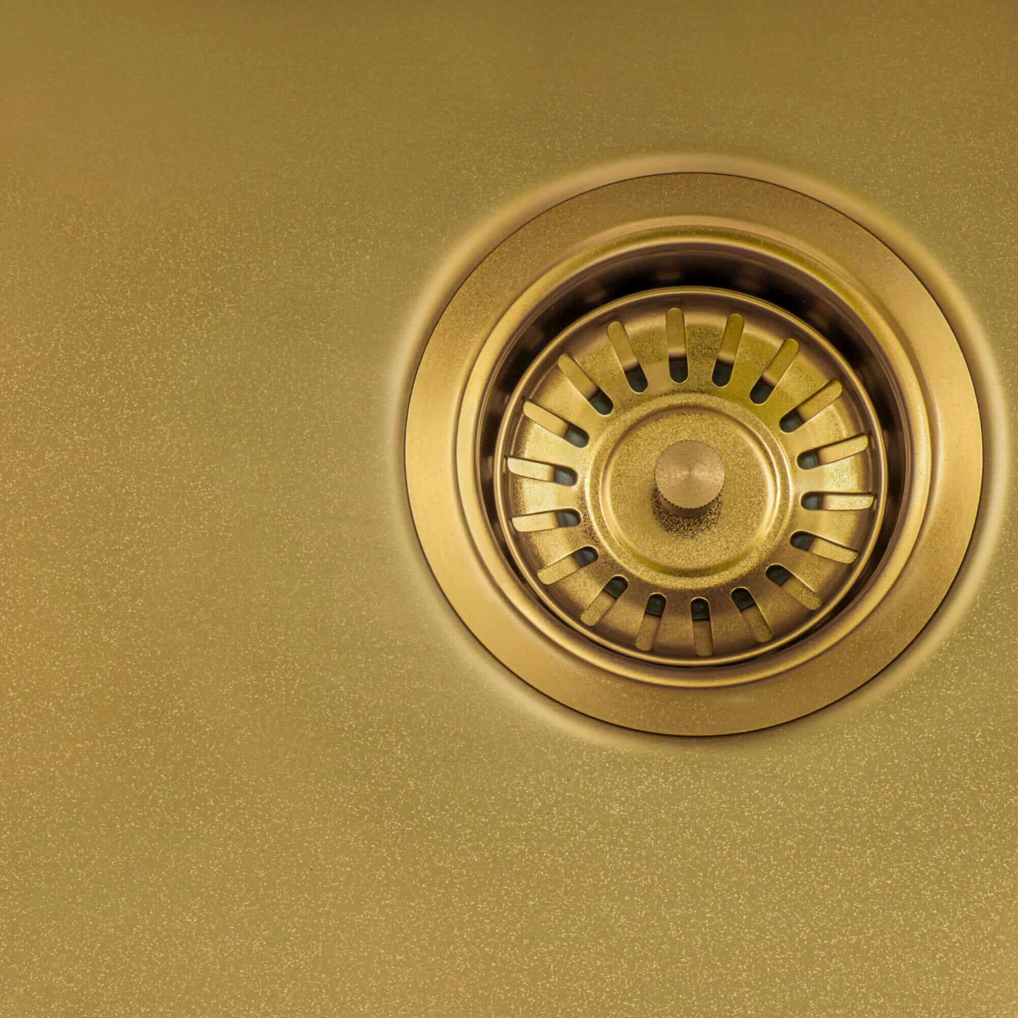 Alternate Image for Ruvati Terraza 15-inch Polished Brass Matte Gold Stainless Steel Undermount Bar Prep 16 Gauge Kitchen Sink, 16, Matte Gold Satin Brass, RVH7015GG