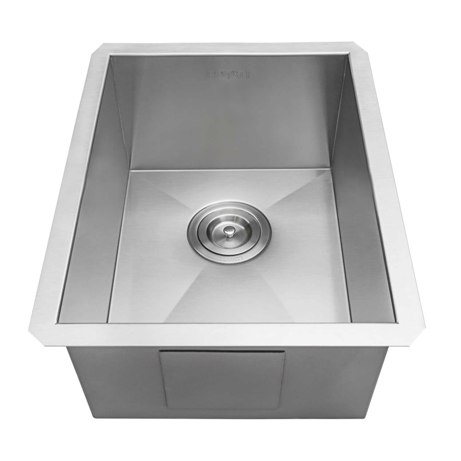 Alternate Image for Ruvati Nesta 14" Undermount Rectangle Stainless Steel Bar/Prep Sink, 16 Gauge, Zero Radius, RVH7110