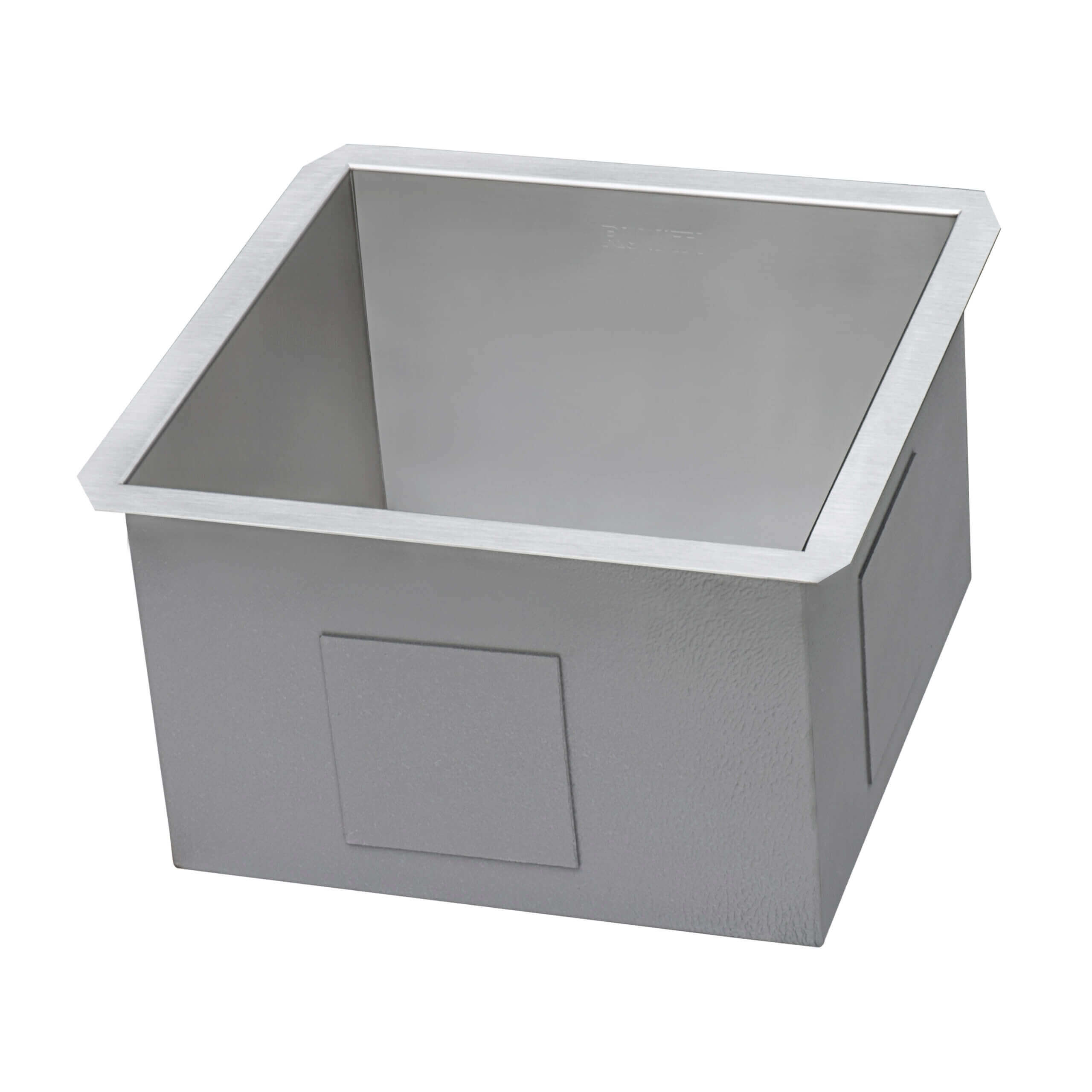 Alternate Image for Ruvati Nesta 15" Undermount Square Stainless Steel Bar/Prep Sink, 16 Gauge, Zero Radius, RVH7115