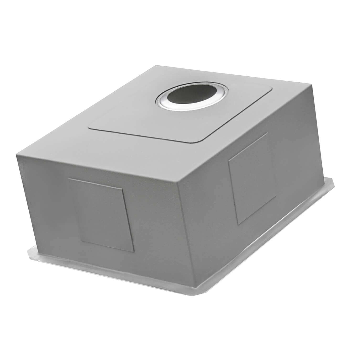 Alternate Image for Ruvati Nesta 15" Undermount Square Stainless Steel Bar/Prep Sink, 16 Gauge, Zero Radius, RVH7115