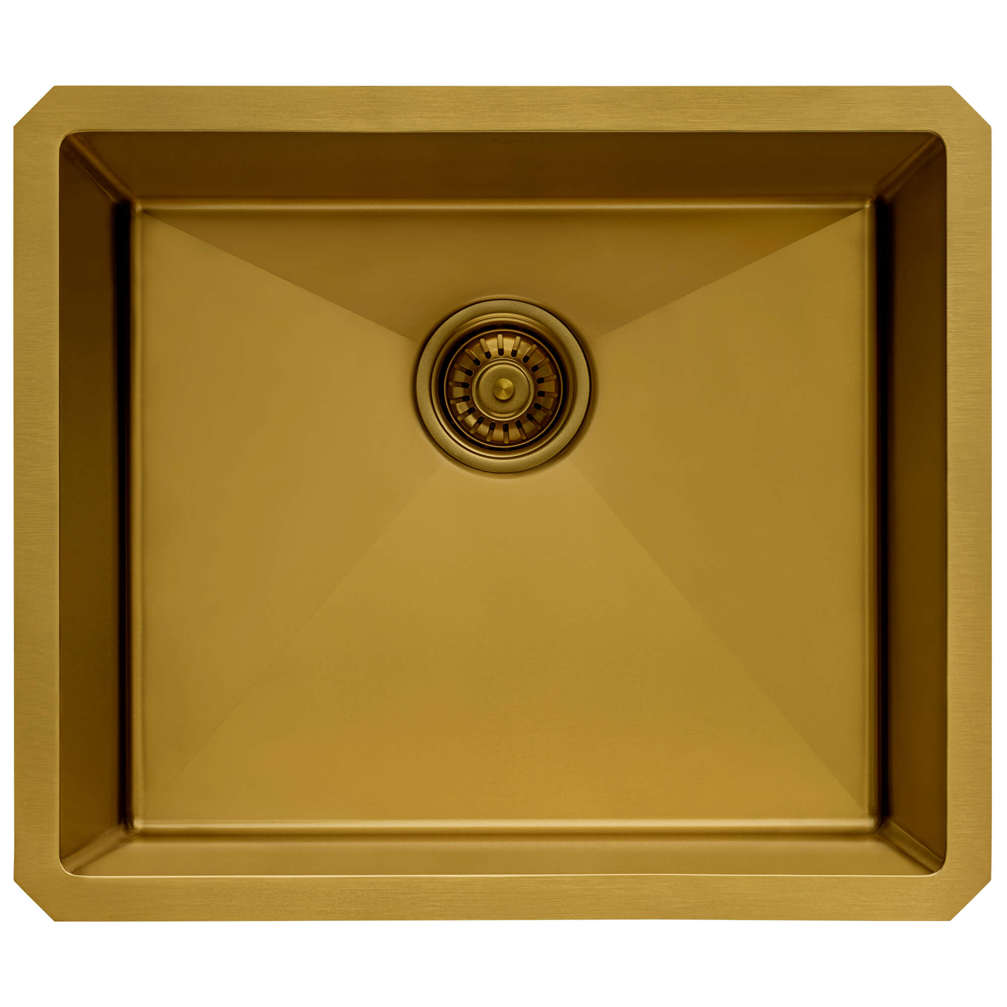 Alternate Image for Ruvati Terraza 21-inch Polished Brass Matte Gold Stainless Steel Undermount Bar Prep Kitchen Sink 16 Gauge Rounded Corners Single Bowl, 16, Matte Gold Satin Brass, RVH7121GG
