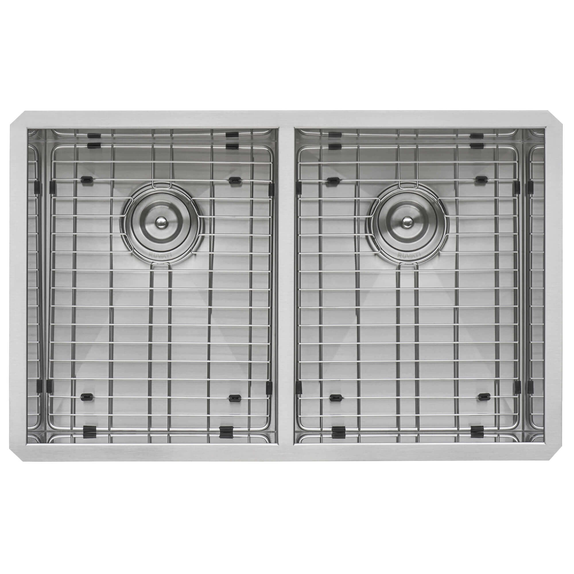 Alternate Image for Ruvati Nesta 30" Undermount Stainless Steel Kitchen Sink, 50/50 Double Bowl, 16 Gauge, Zero Radius, RVH7350