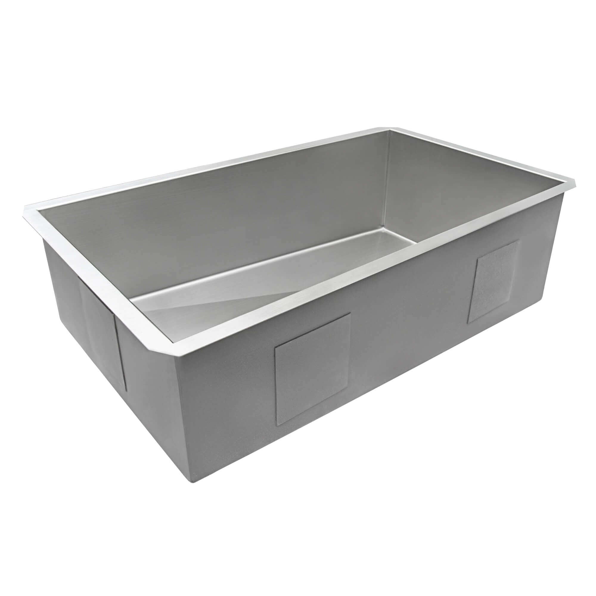 Alternate Image for Ruvati Tribeca 32" Slope Bottom Offset Drain Reversible Undermount Stainless Steel Kitchen Sink, 16 Gauge, RVH7490