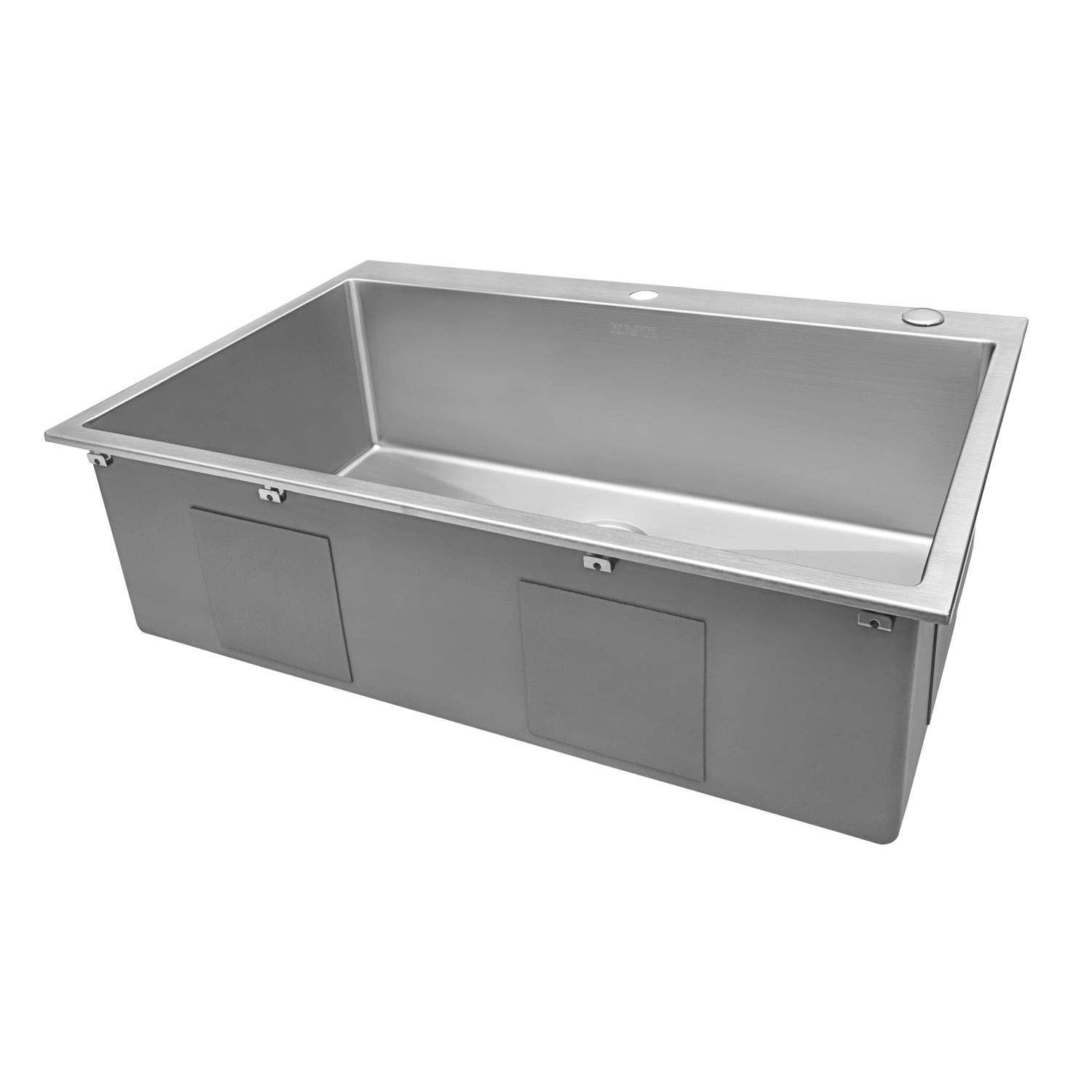 Alternate Image for Ruvati Tirana Pro 33" Stainless Steel Kitchen Sink, 16 Gauge, Rounded Corners, RVH8005