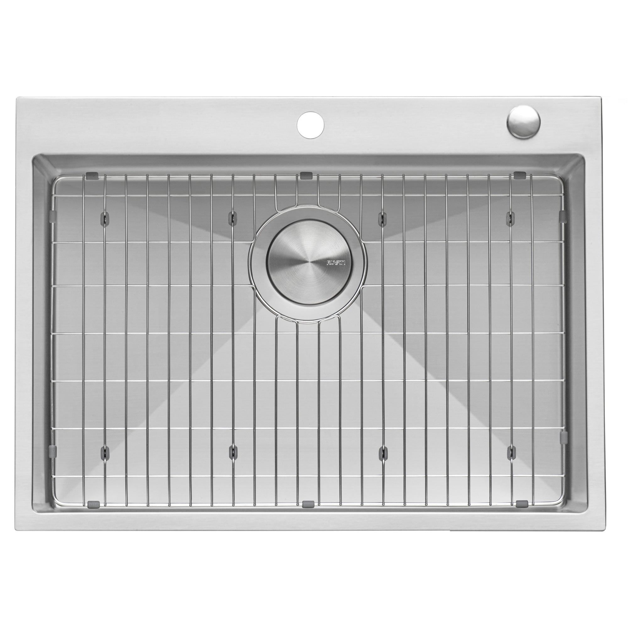 Alternate Image for Ruvati Tirana Pro 28" Stainless Steel Kitchen Sink, 16 Gauge, Rounded Corners, RVH8008