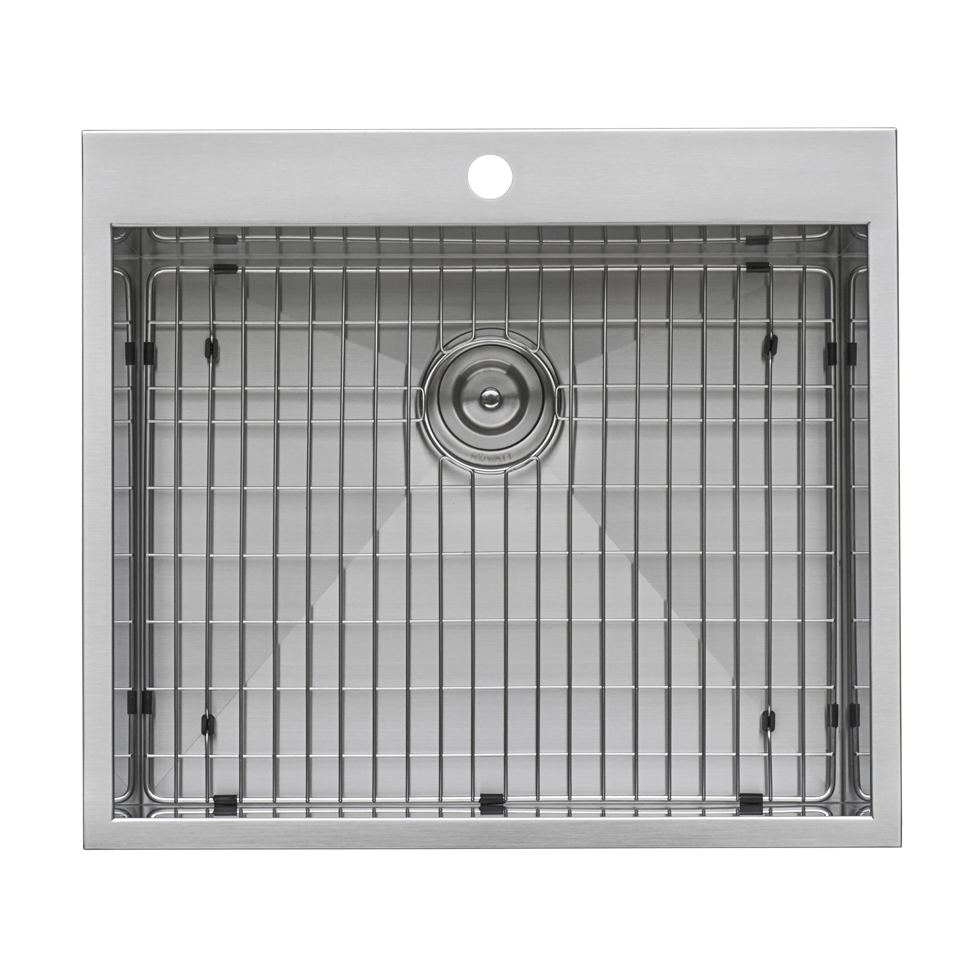 Alternate Image for Ruvati Tirana 25" Drop-in Topmount Stainless Steel Kitchen Sink, 16 Gauge, RVH8010