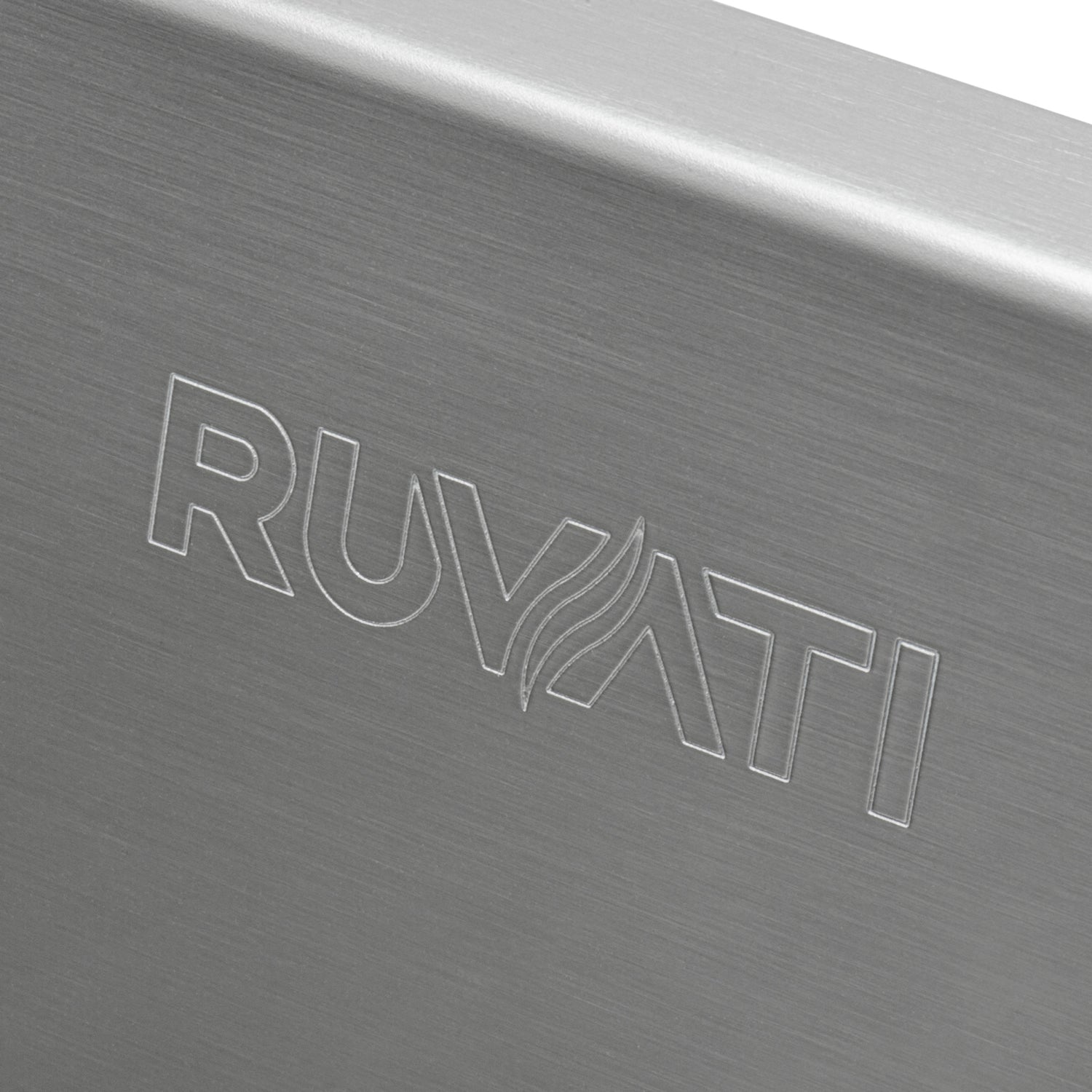 Alternate Image for Ruvati Tirana Pro 33" Stainless Steel Kitchen Sink, 50/50 Double Bowl, 16 Gauge, Rounded Corners, RVH8051