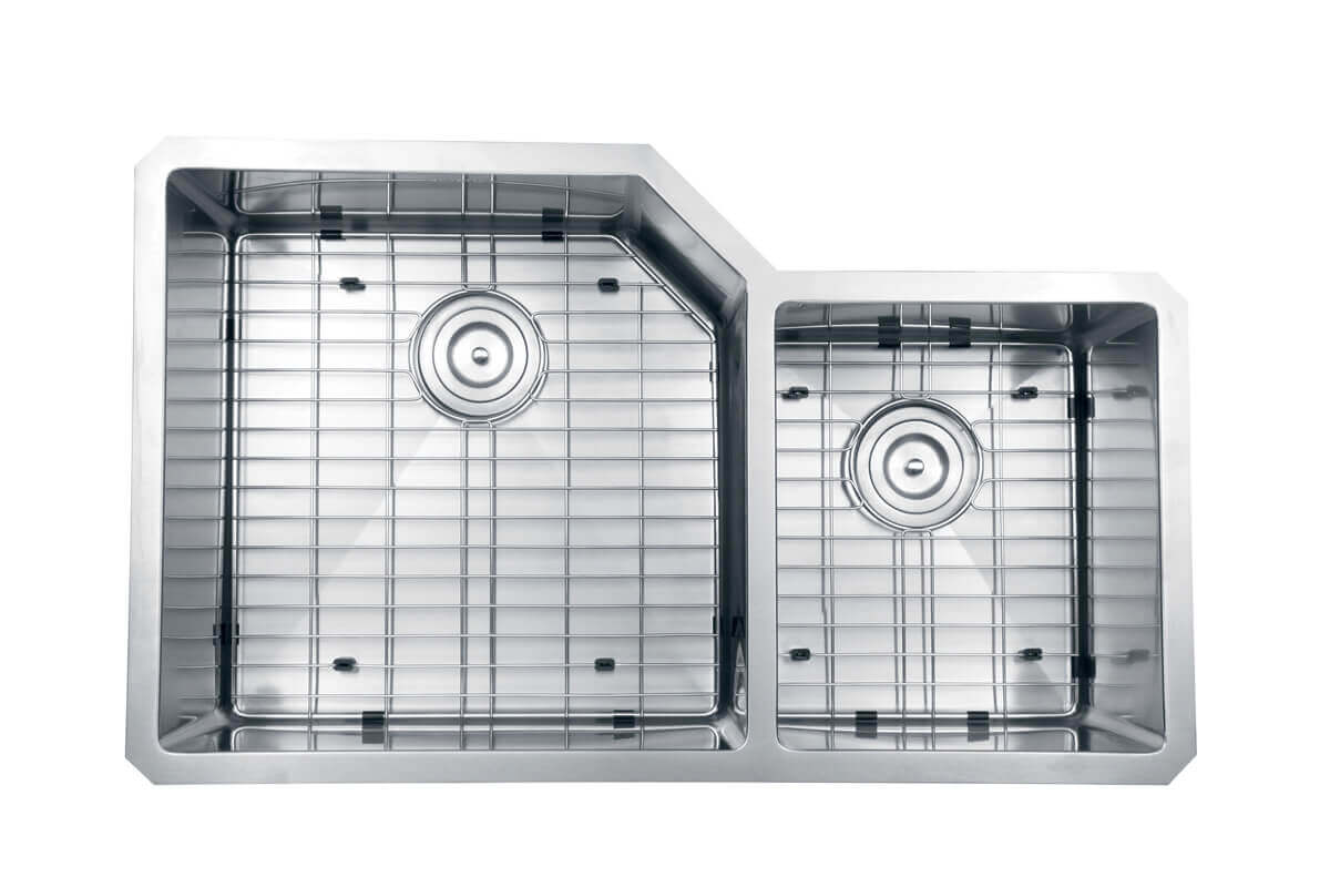 Alternate Image for Ruvati Gravena 33" Undermount Stainless Steel Kitchen Sink, 60/40 Double Bowl, 16 Gauge, RVH8150