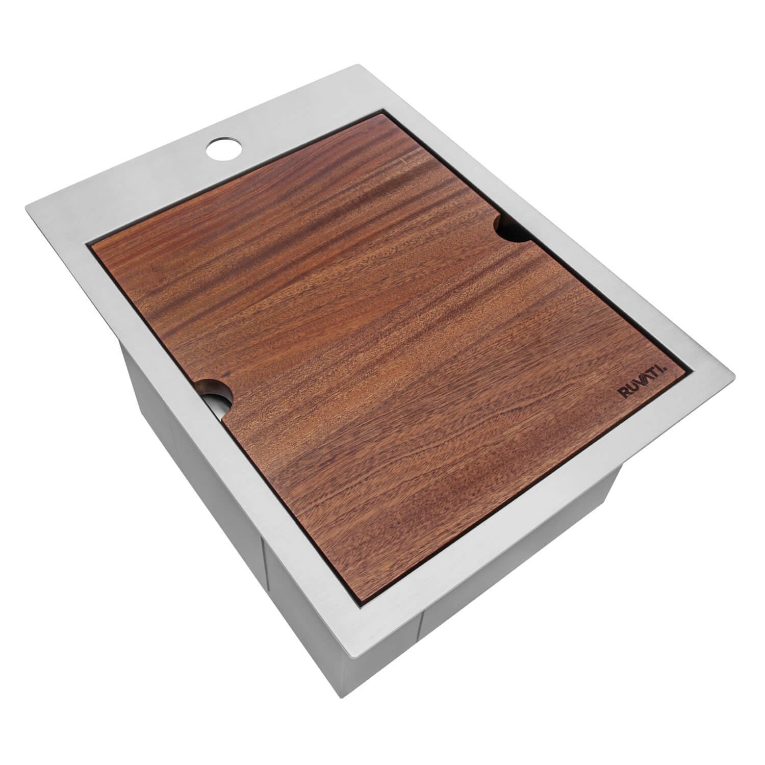 Alternate Image for Ruvati Vino 15" Rectangle Stainless Steel Workstation Bar/Prep Sink, 16 Gauge, RVH8210